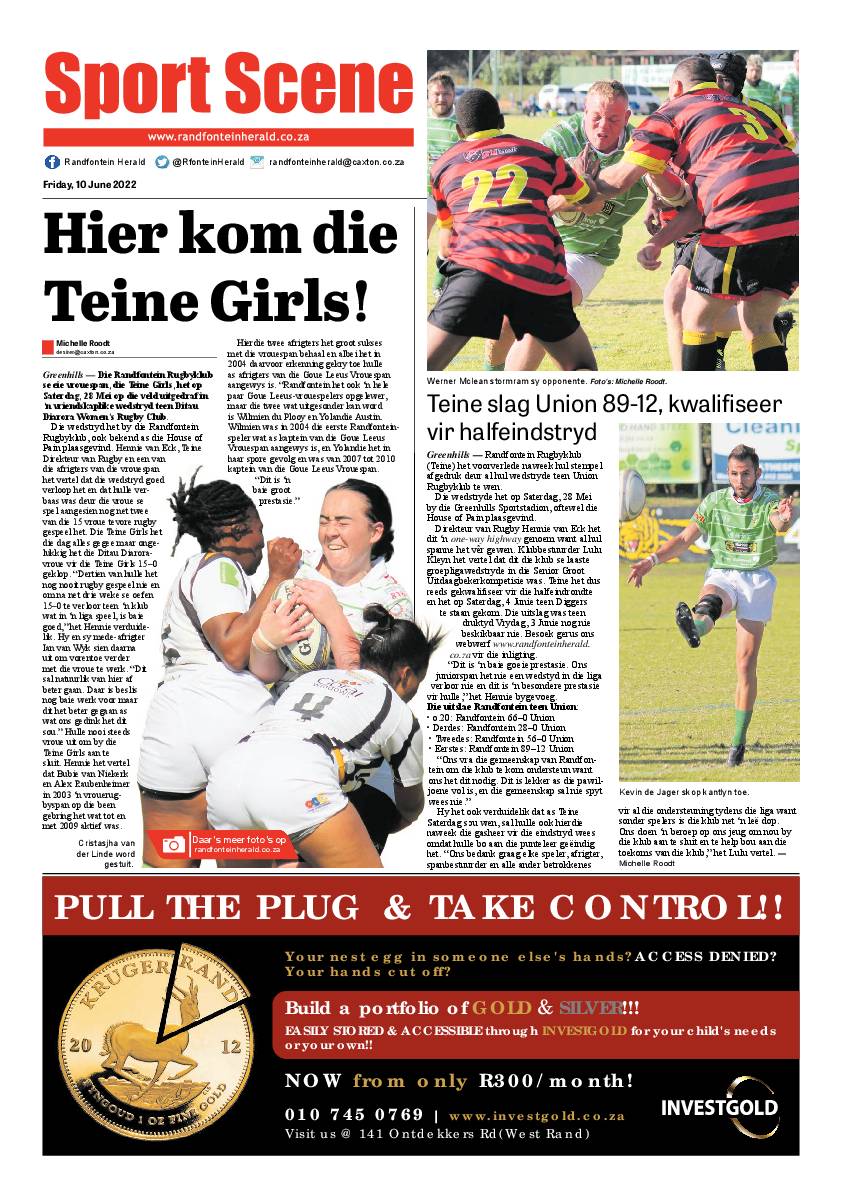 Randfontein Herald 10 June 2022 page 8