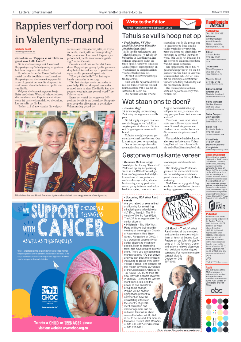 Randfontein Herald 10 March 2023 page 4