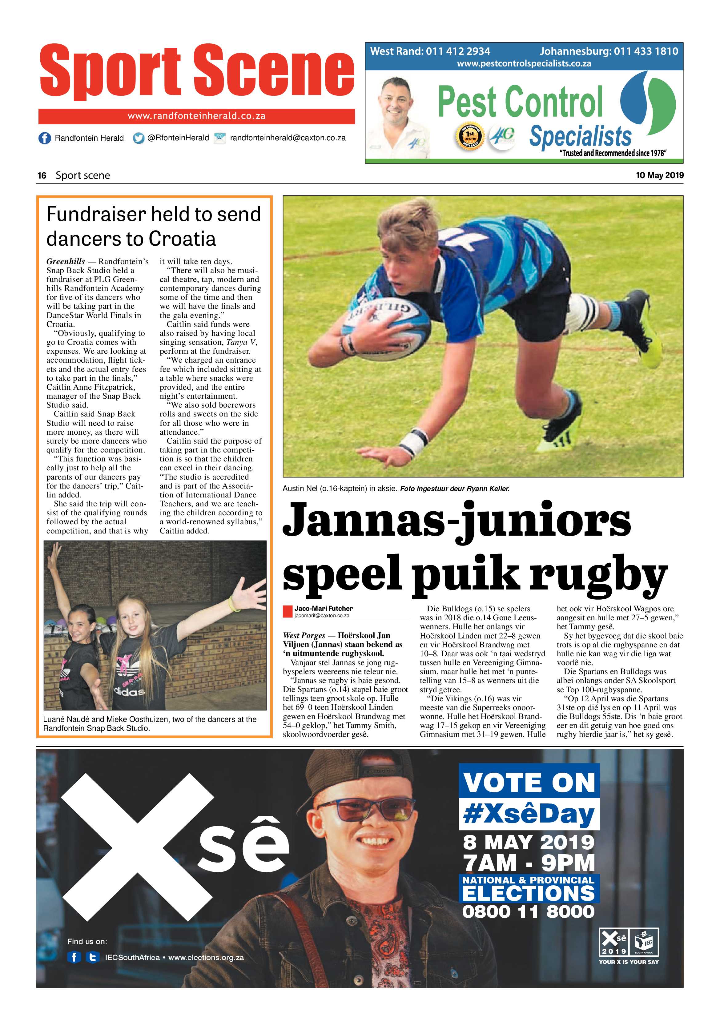 Randfontein Herald 10 May 2019 page 16
