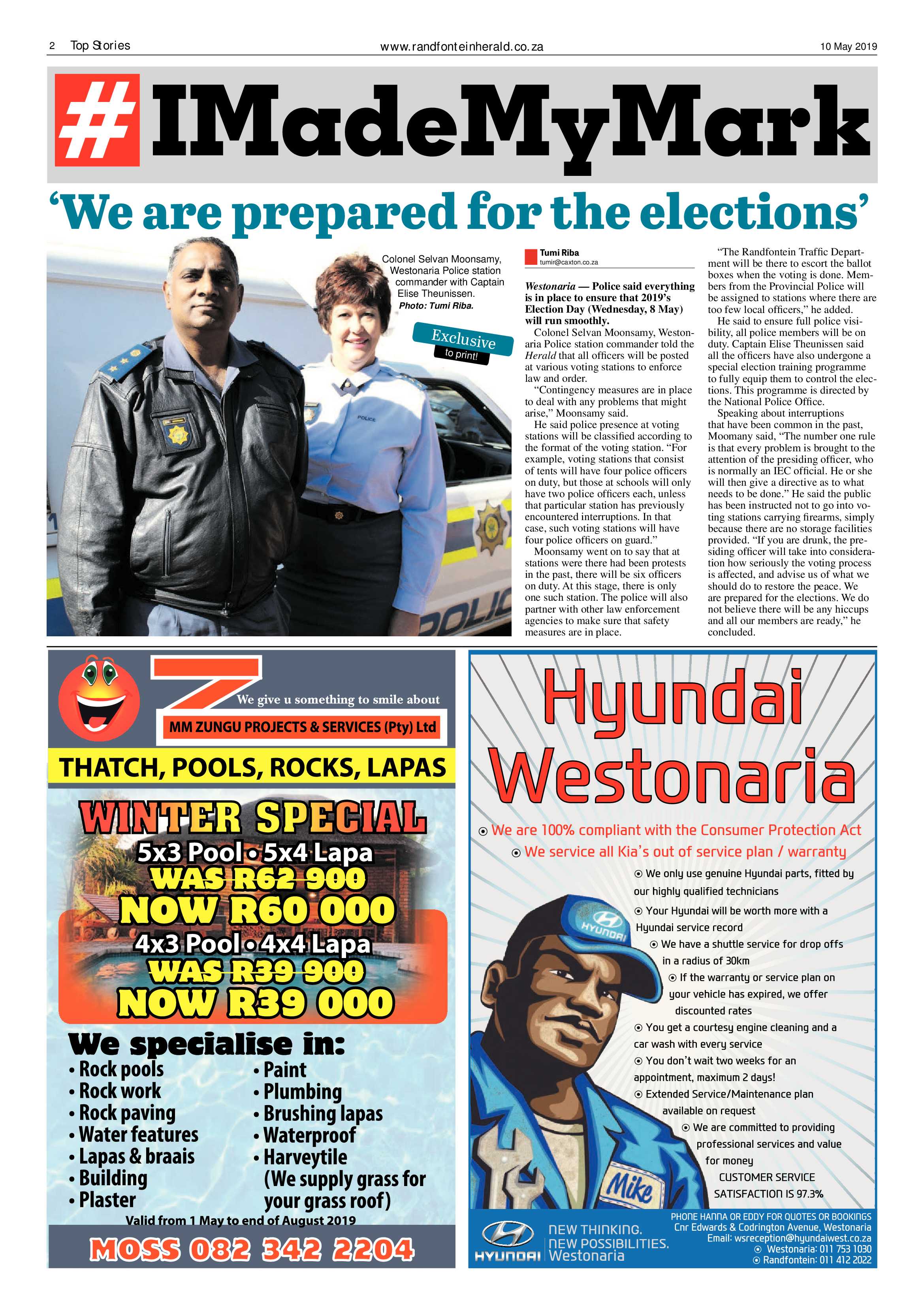 Randfontein Herald 10 May 2019 page 2