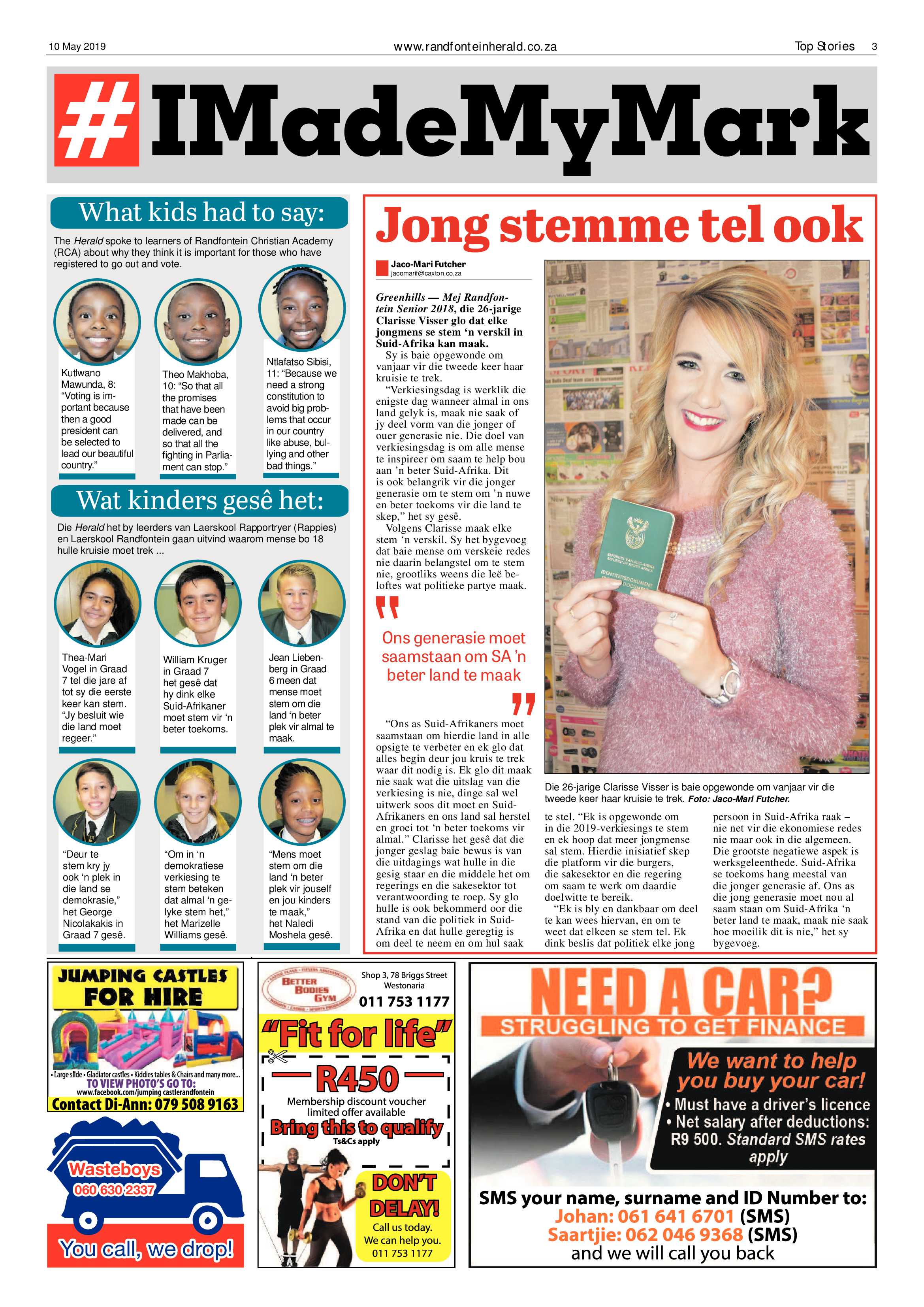 Randfontein Herald 10 May 2019 page 3