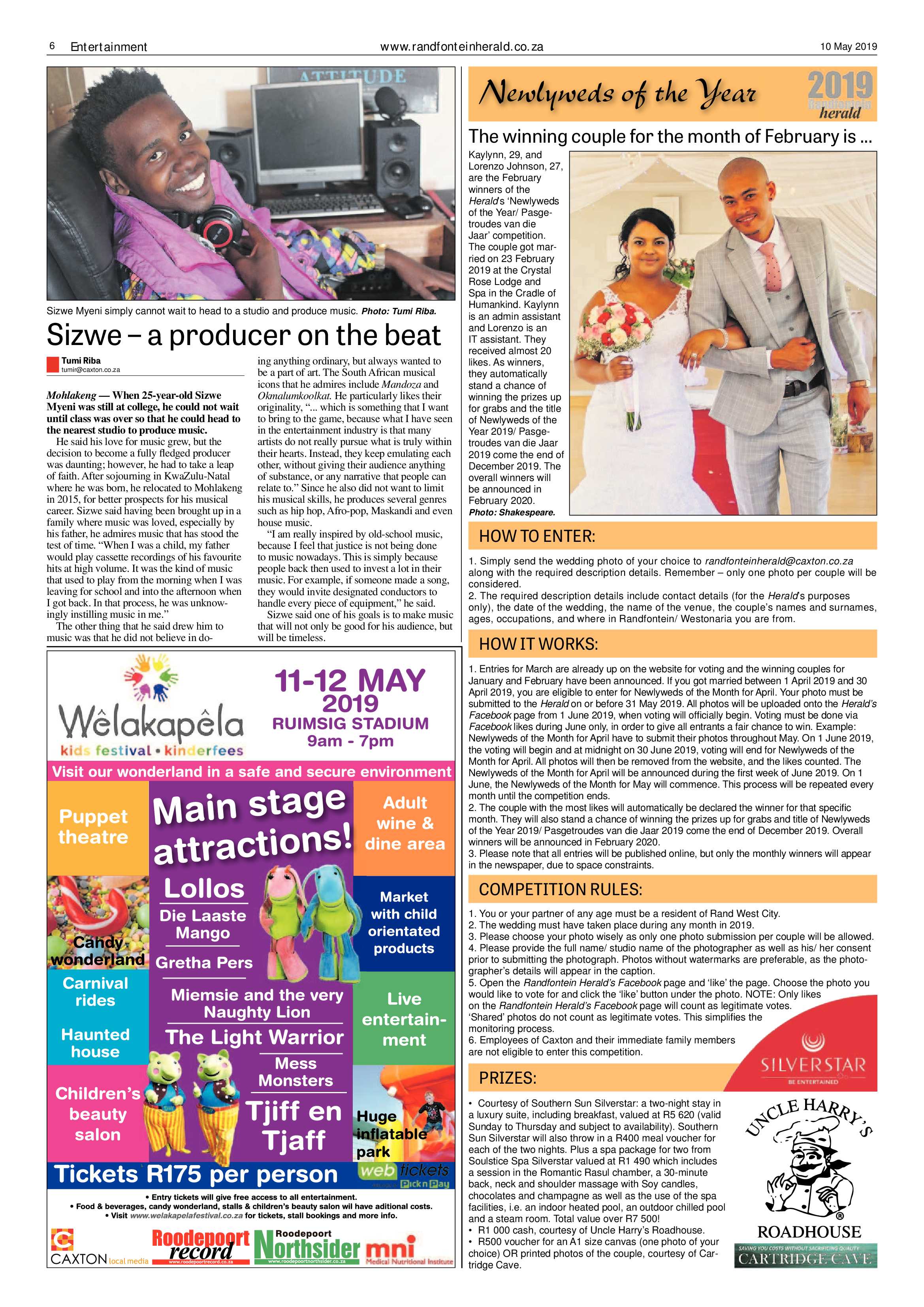 Randfontein Herald 10 May 2019 page 6