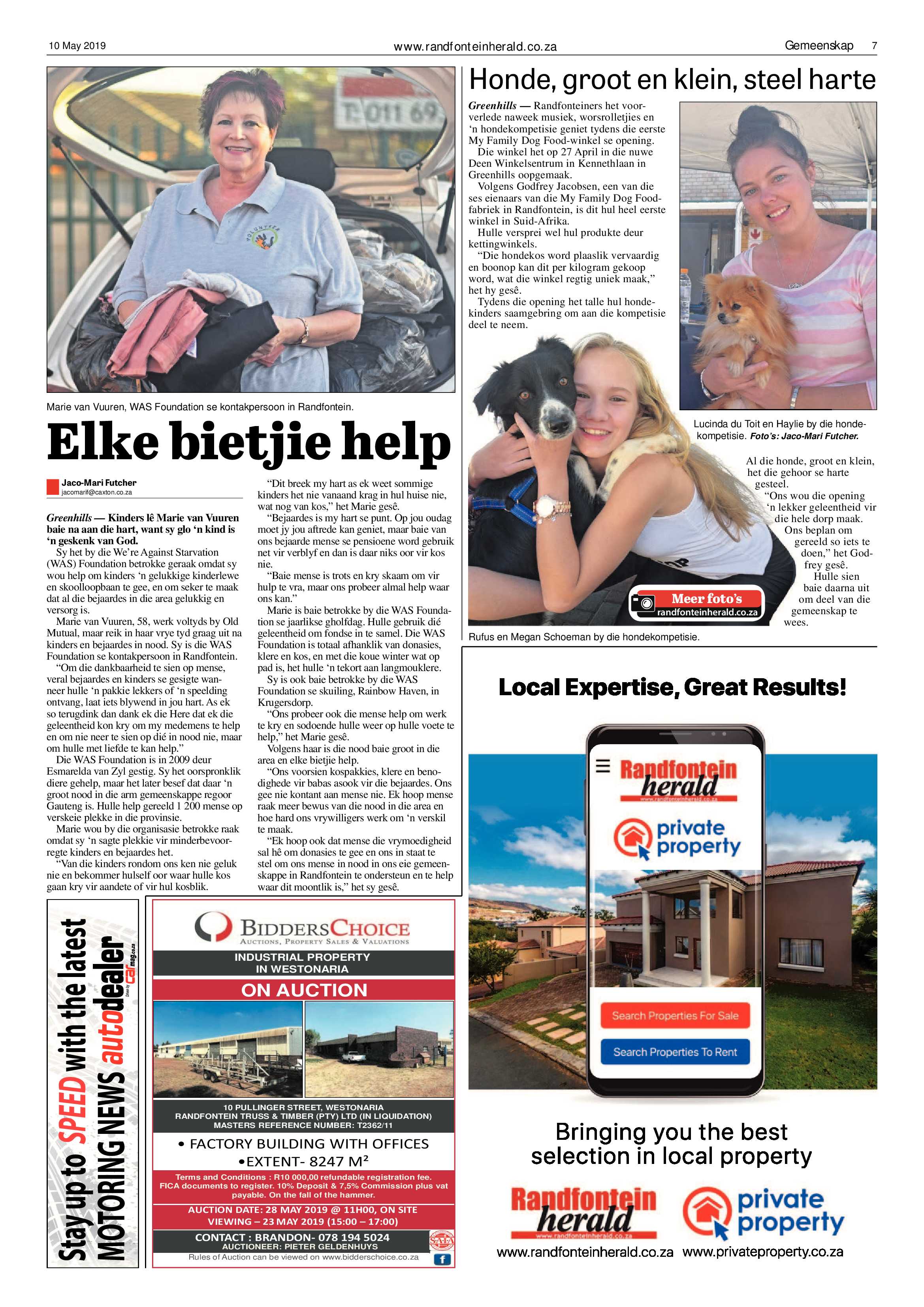 Randfontein Herald 10 May 2019 page 7