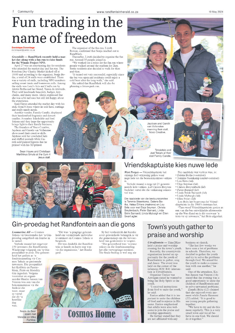 Randfontein Herald 10 May 2024 page 2