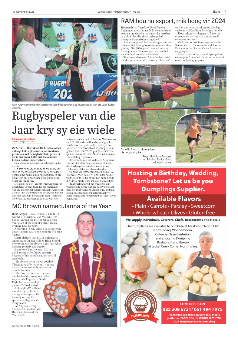 Randfontein Herald 10 November 2023 page 5