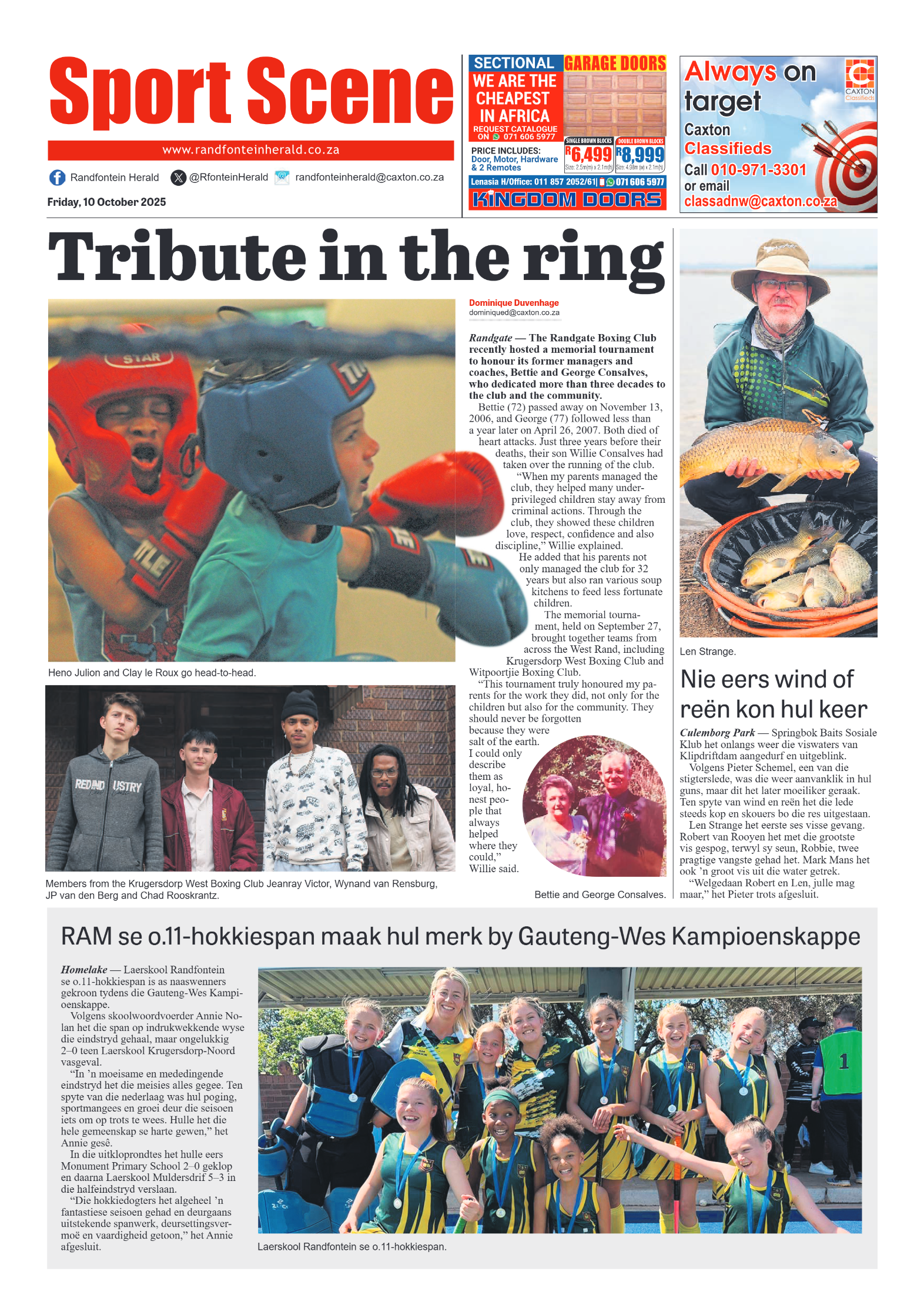 Randfontein Herald 10 October 2025 page 8