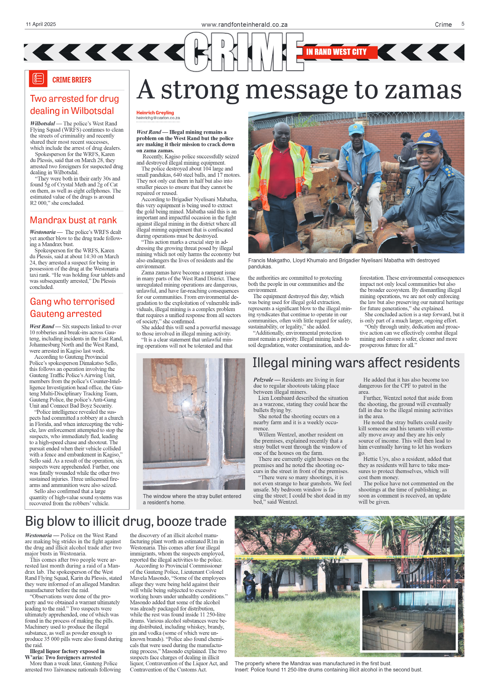 Randfontein Herald 11 April 2025 page 5