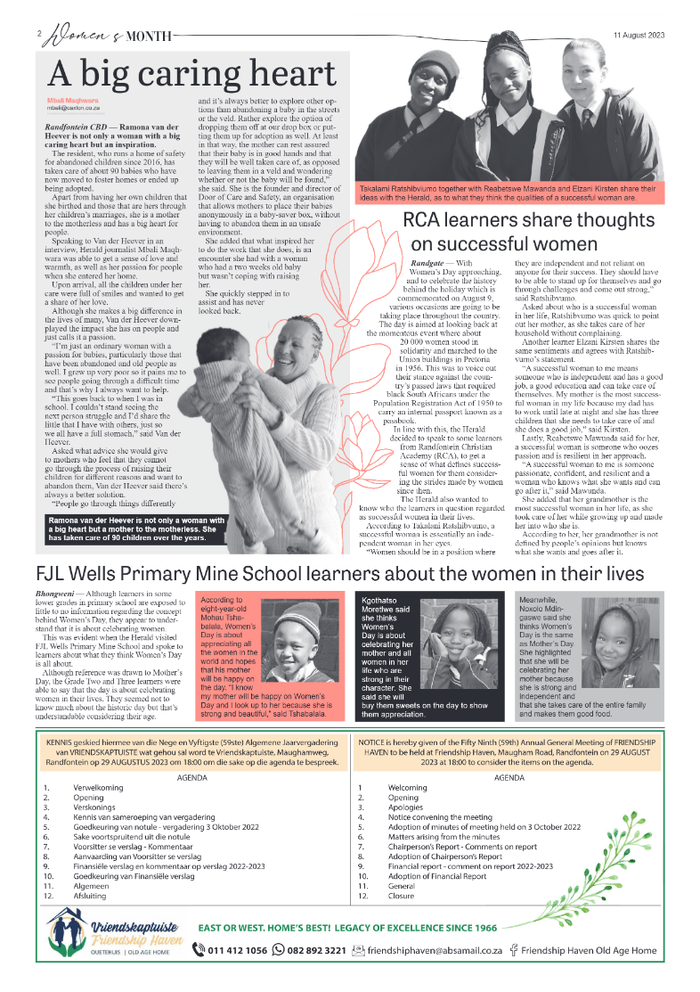 Randfontein Herald 11 August 2023 page 2