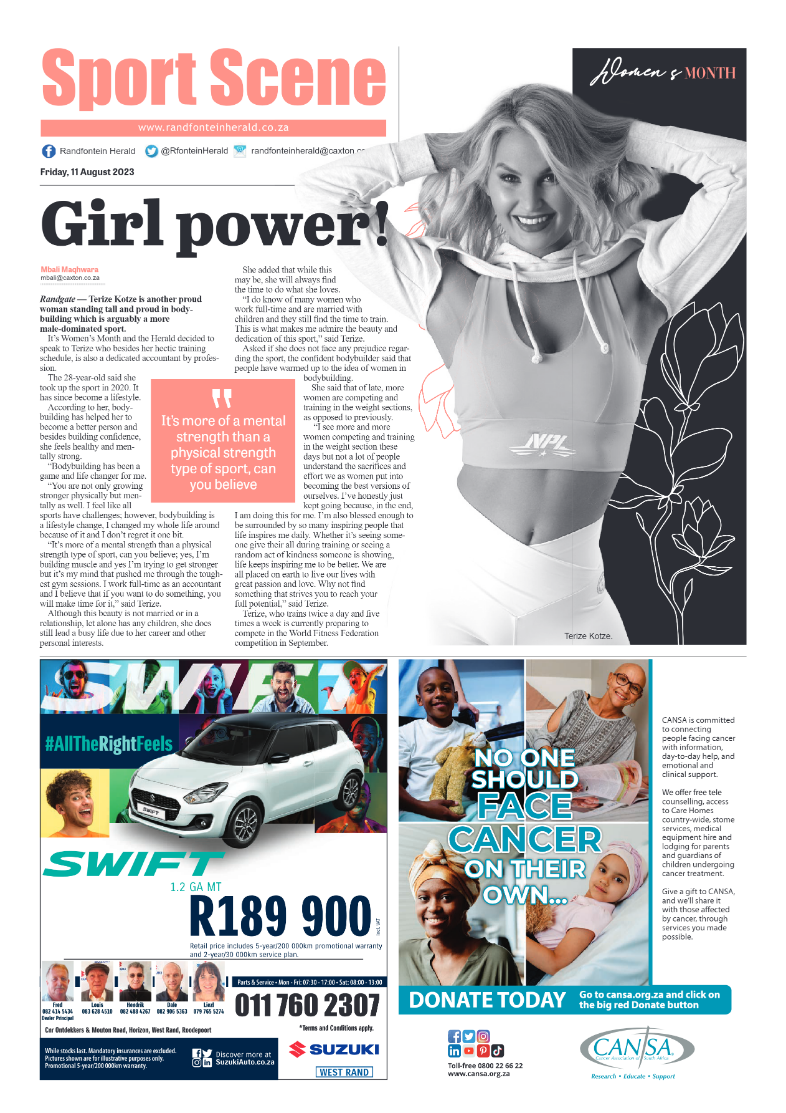 Randfontein Herald 11 August 2023 page 8