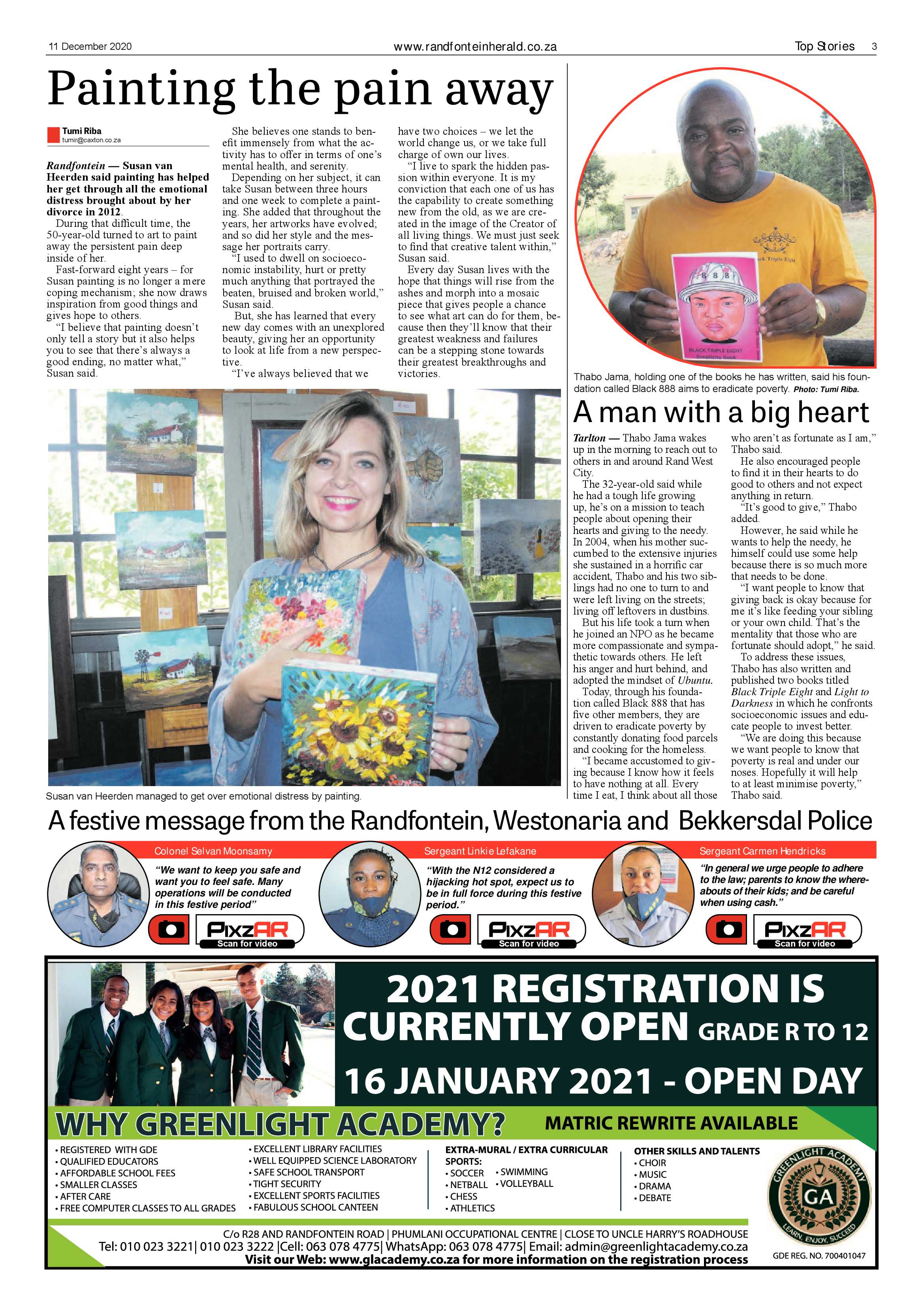 Randfontein Herald 11 December 2020 page 3