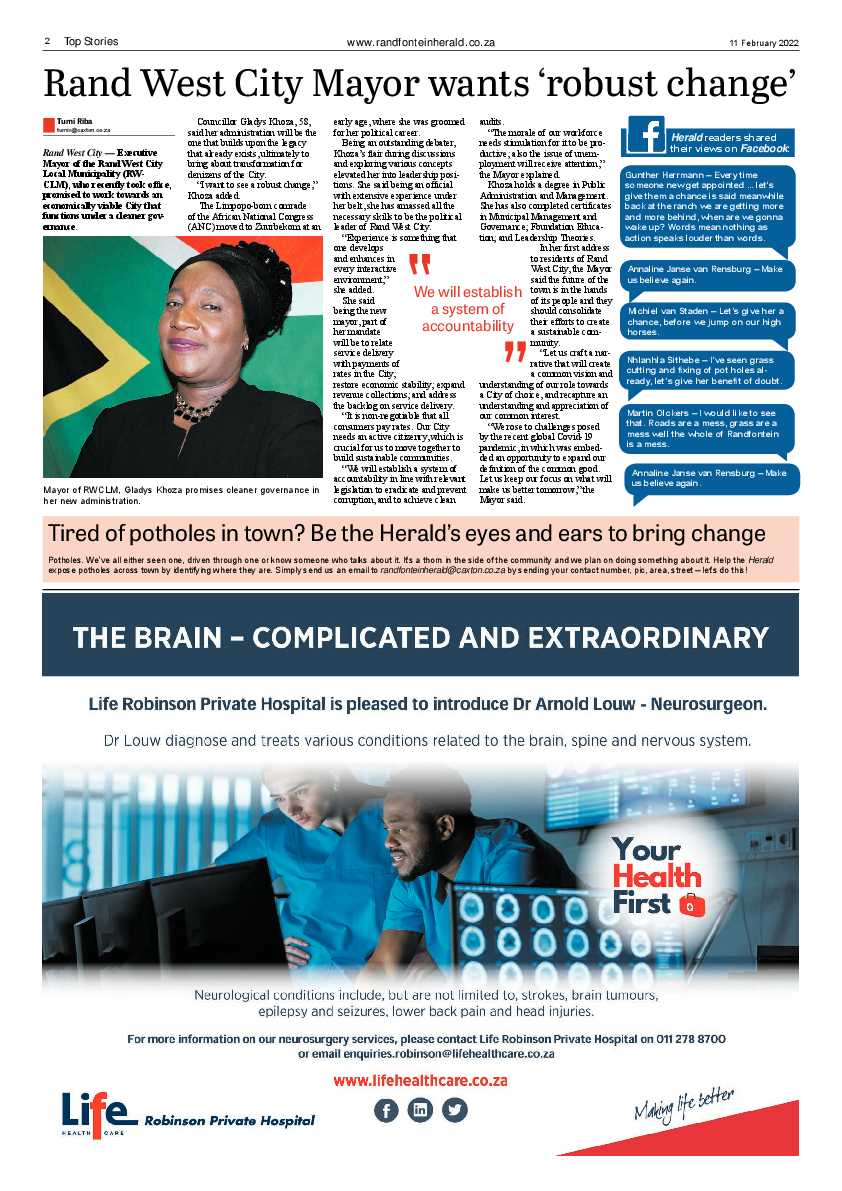 Randfontein Herald 11 February 2022 page 2