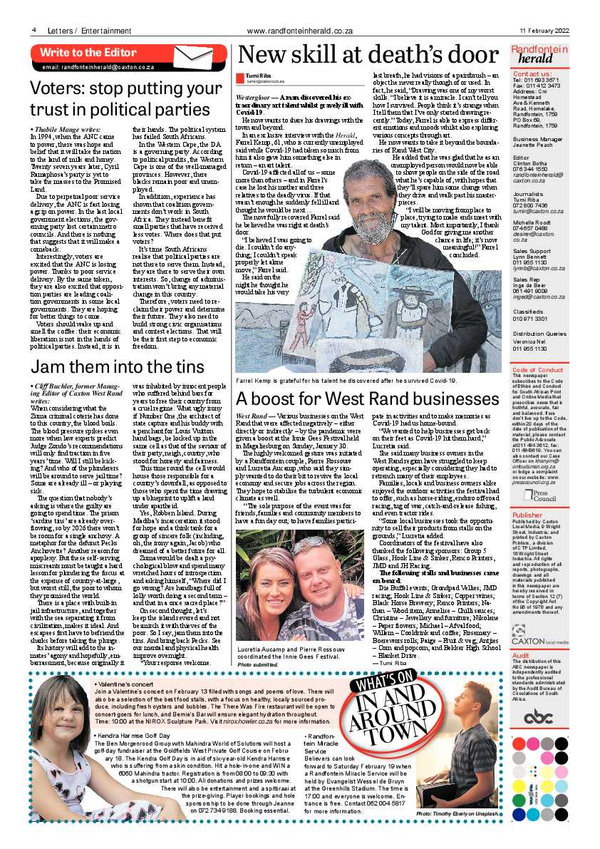 Randfontein Herald 11 February 2022 page 4