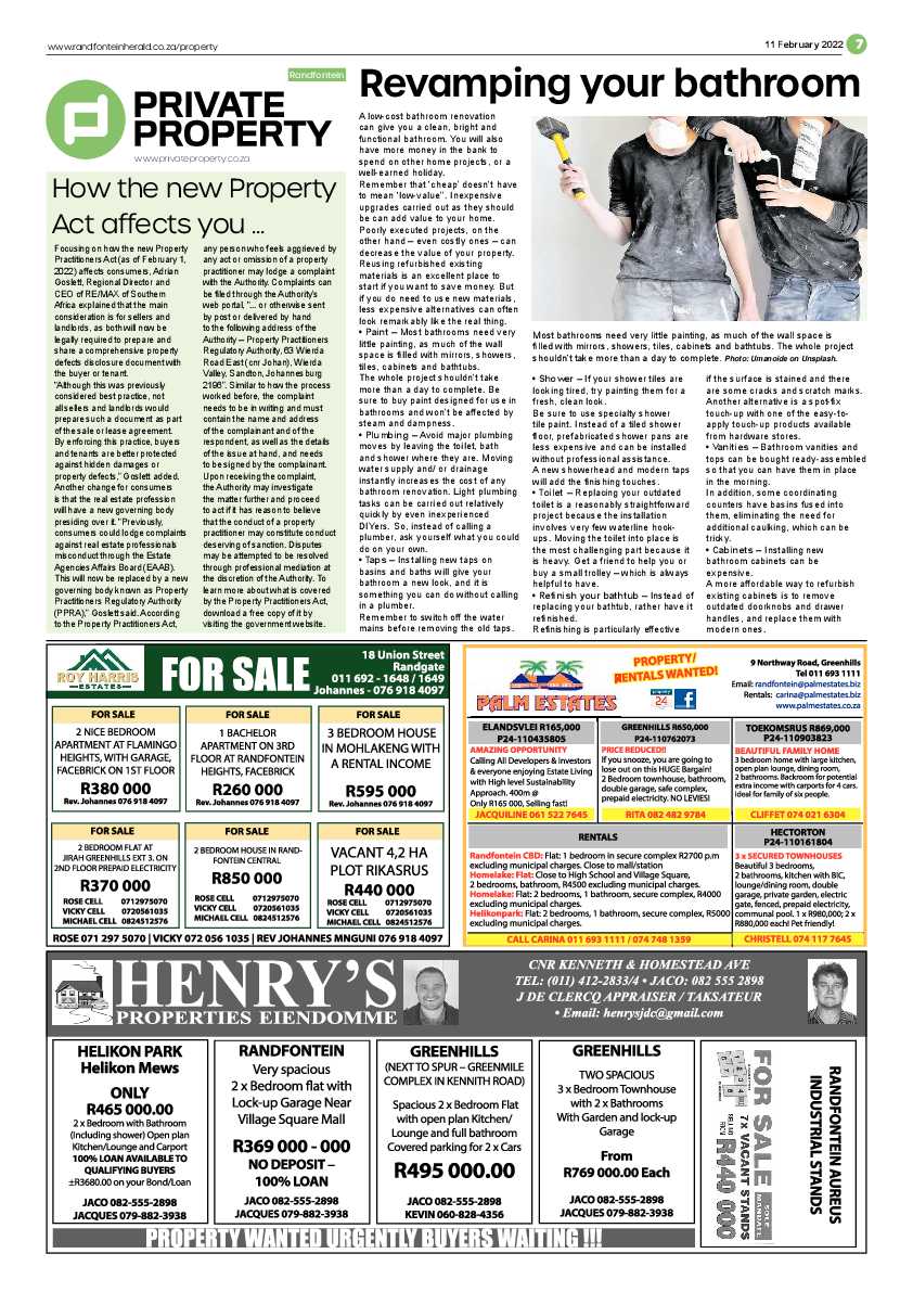 Randfontein Herald 11 February 2022 page 7