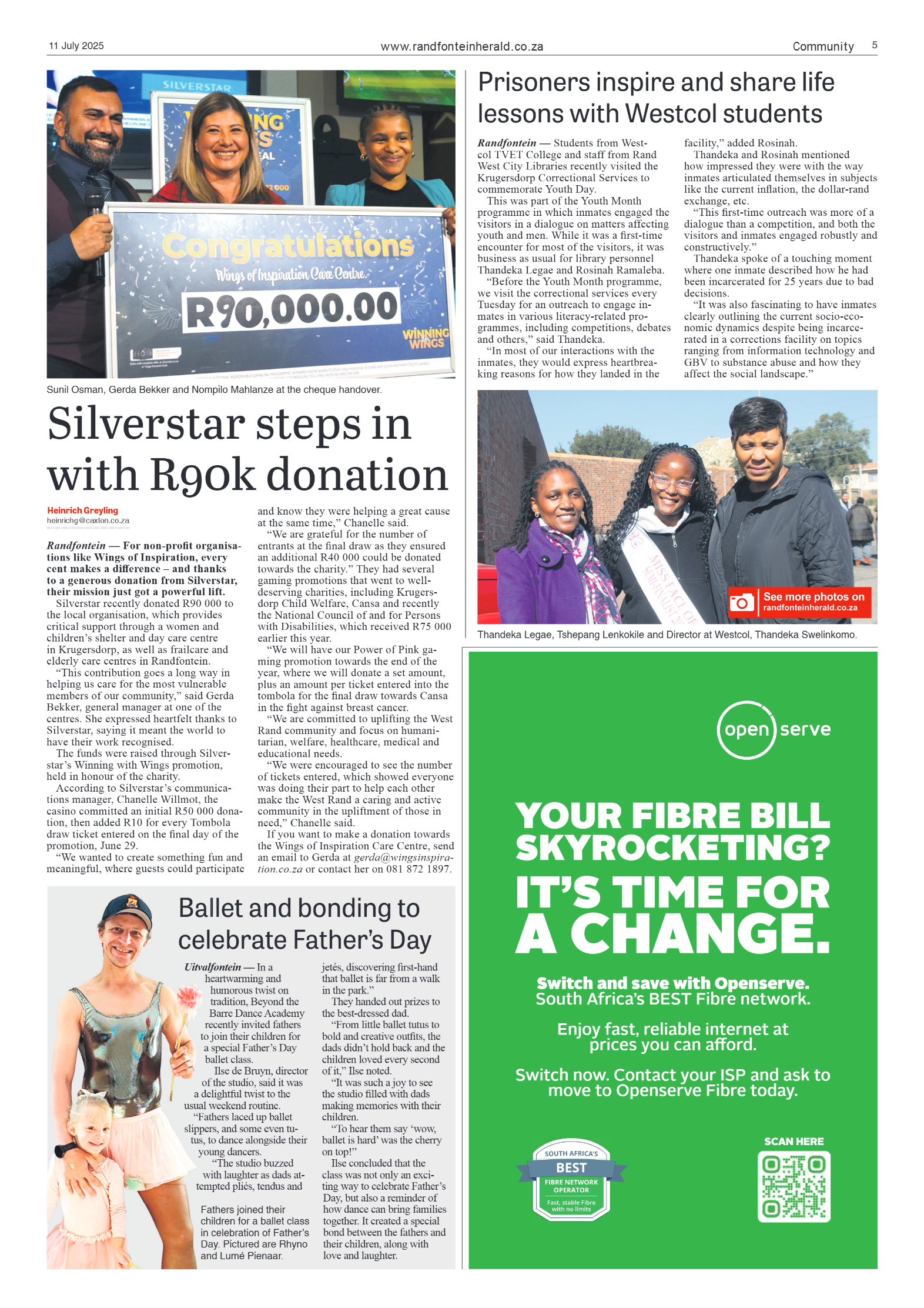 Randfontein Herald 11 July 2025 page 5