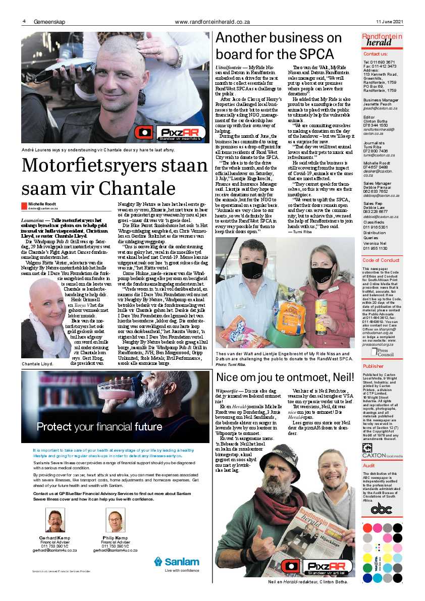 Randfontein Herald 11 June 2021 page 4