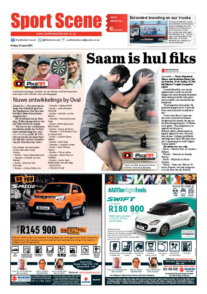 Randfontein Herald 11 June 2021 page 8