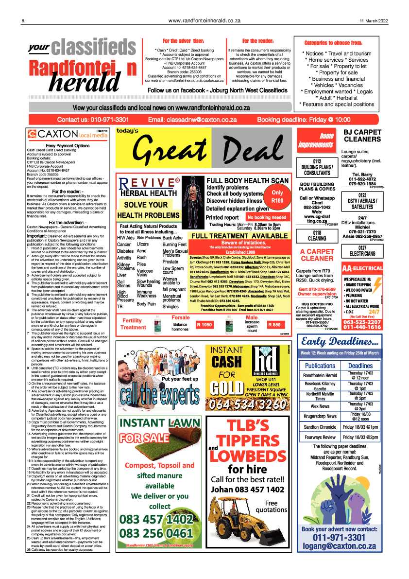 Randfontein Herald 11 March 2022 page 6