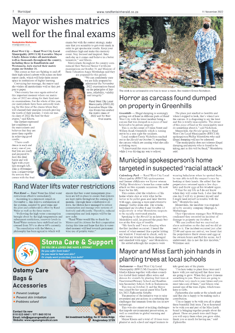 Randfontein Herald 11 November 2022 page 2