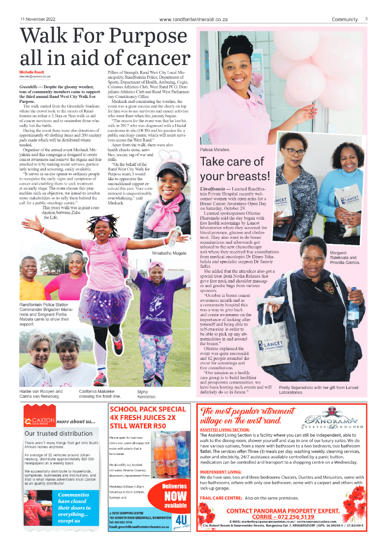 Randfontein Herald 11 November 2022 page 3