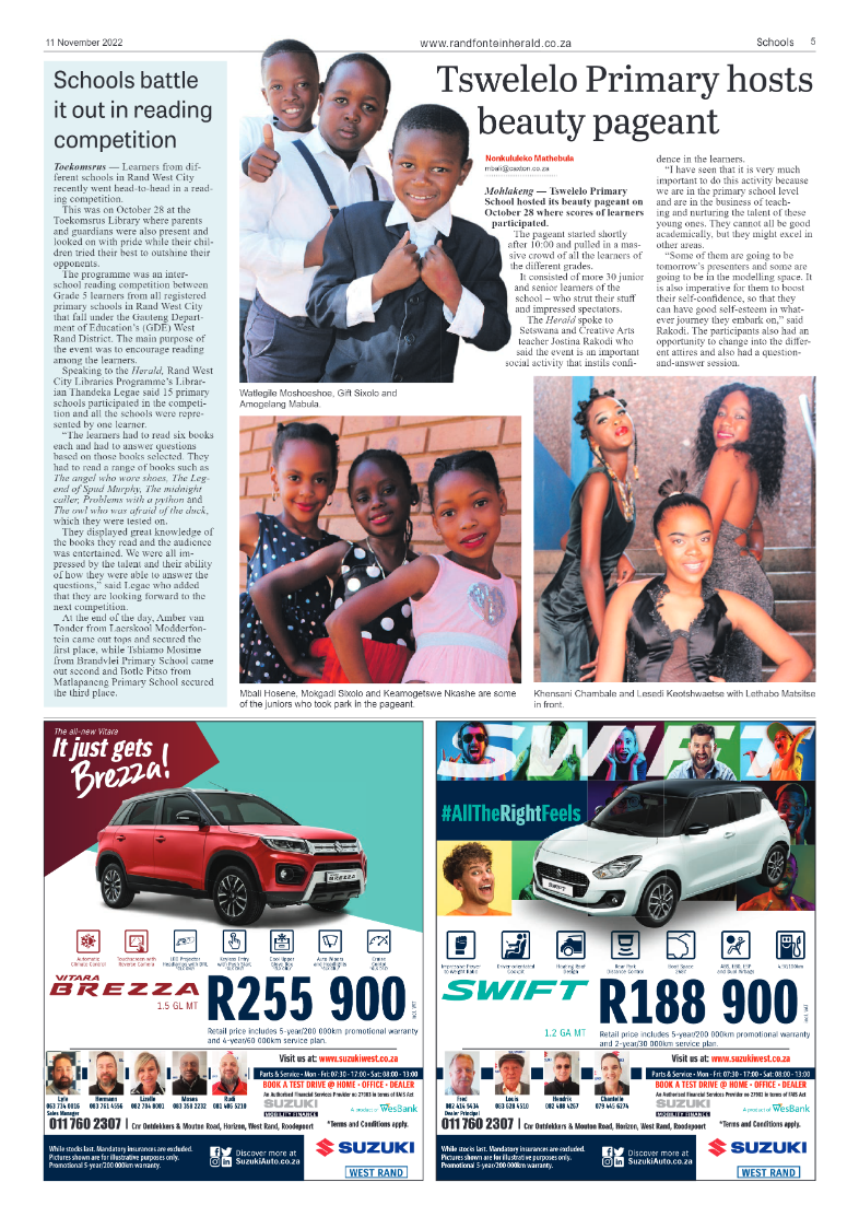 Randfontein Herald 11 November 2022 page 5