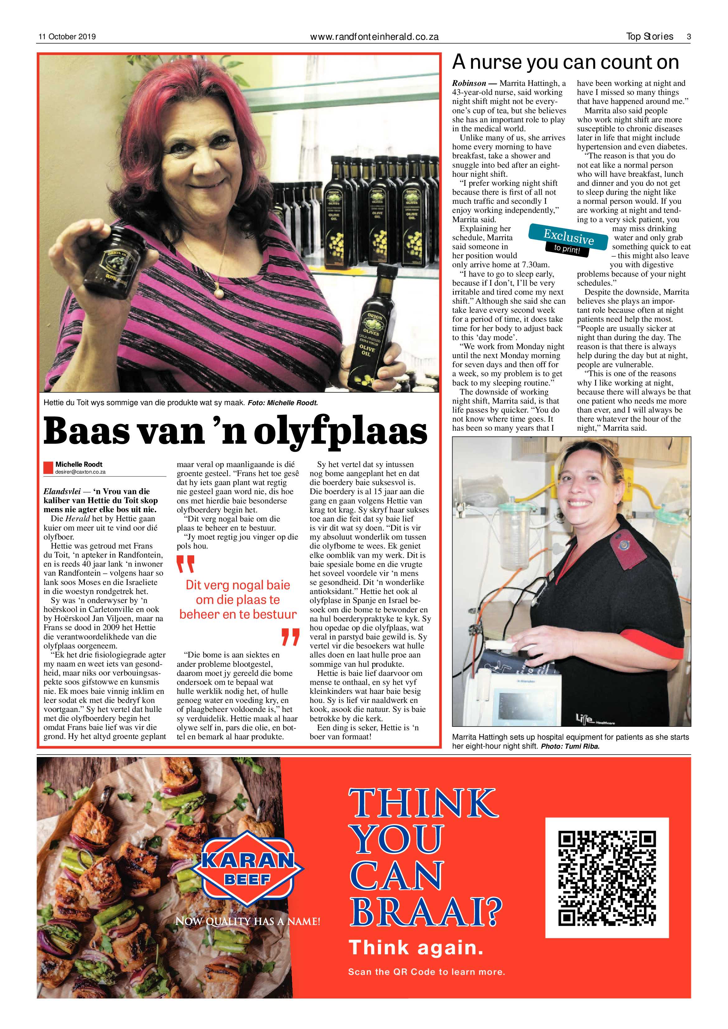 Randfontein Herald 11 October 2019 page 3