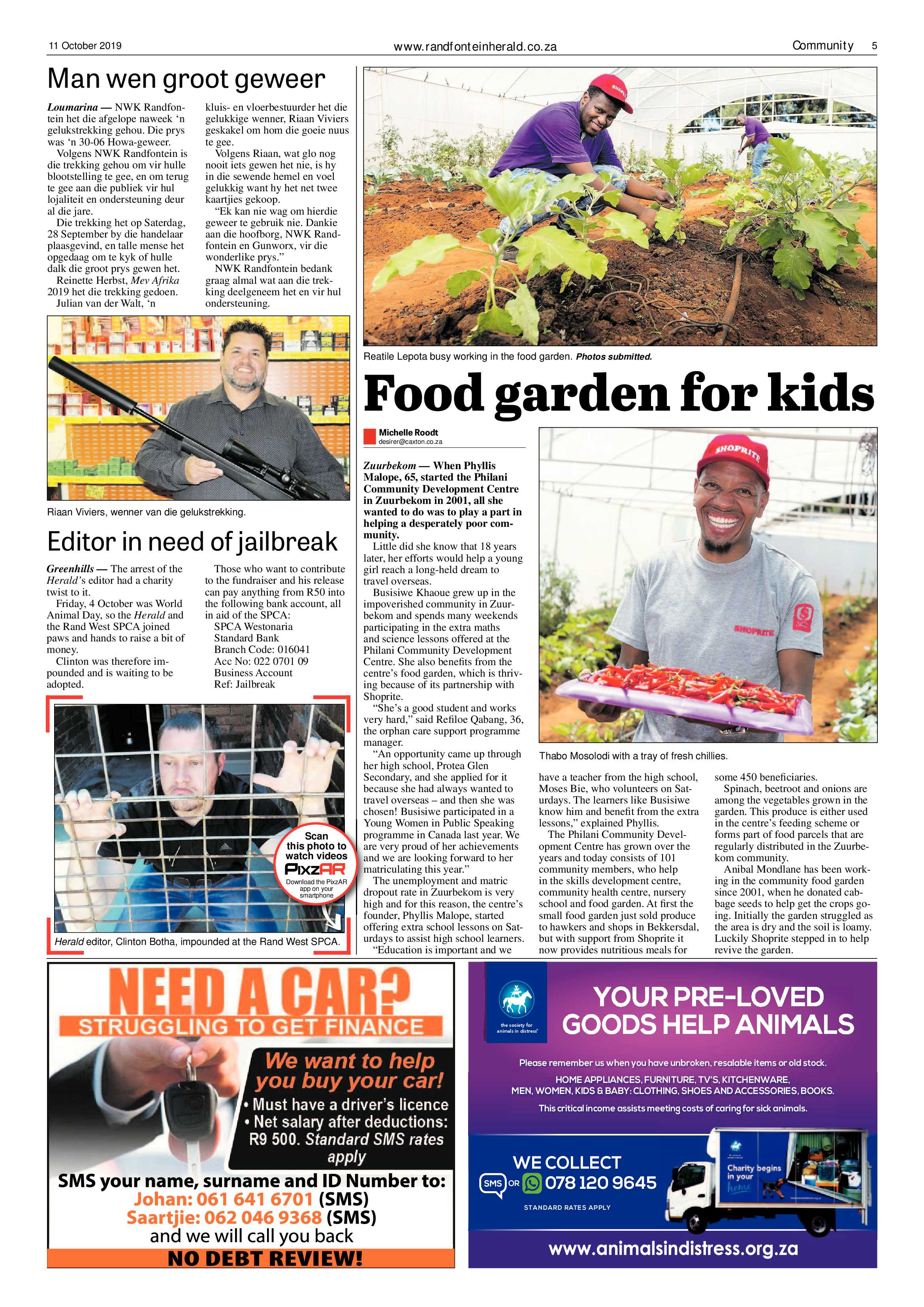 Randfontein Herald 11 October 2019 page 5