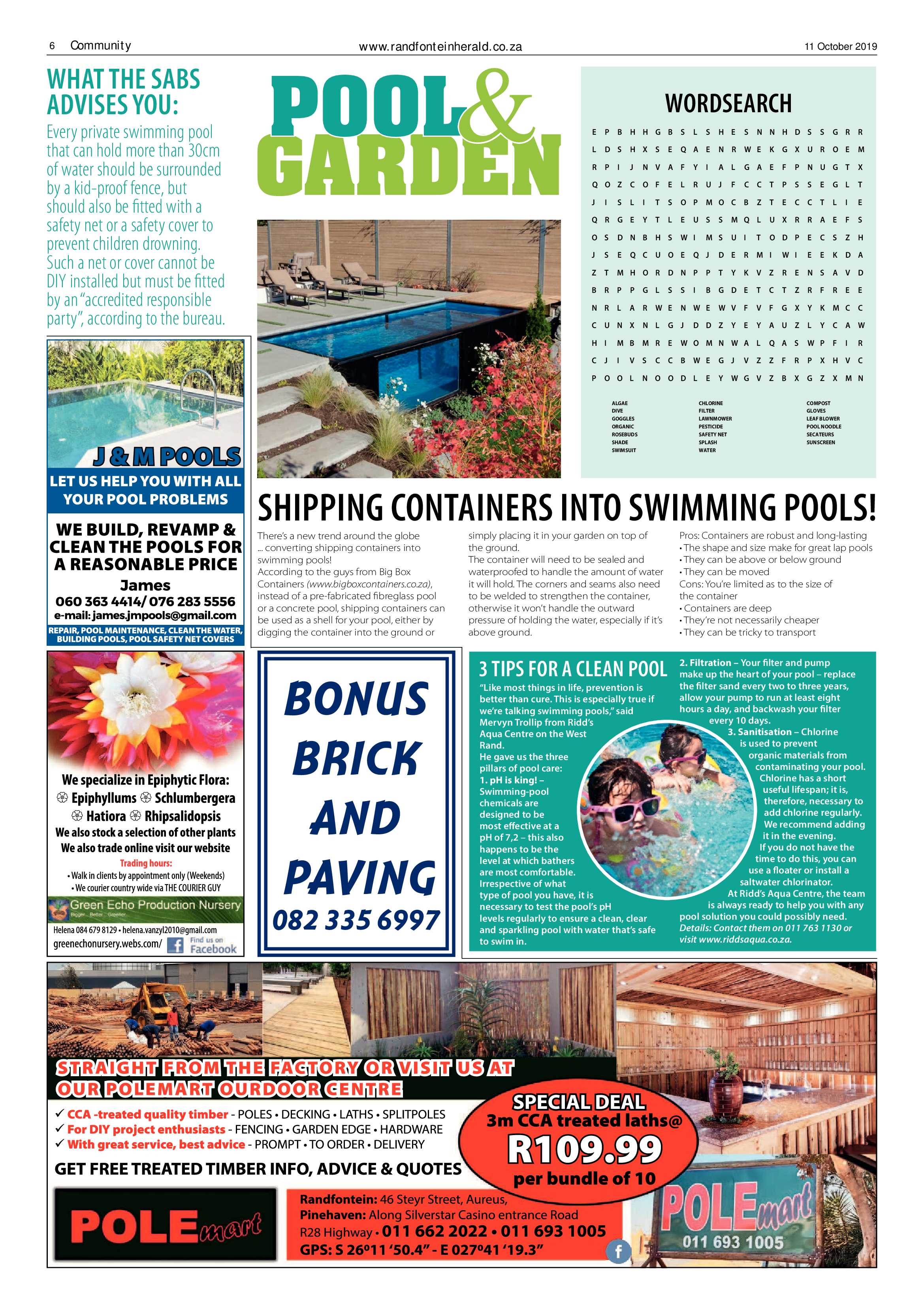 Randfontein Herald 11 October 2019 page 6