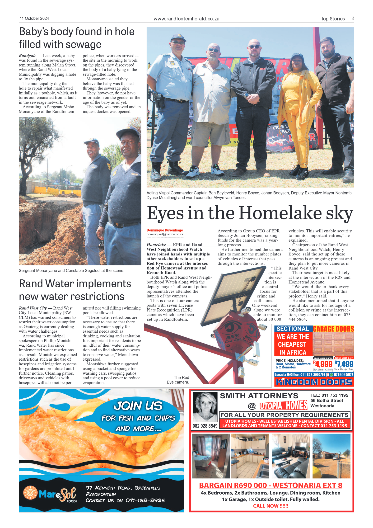 Randfontein Herald 11 October 2024 page 3