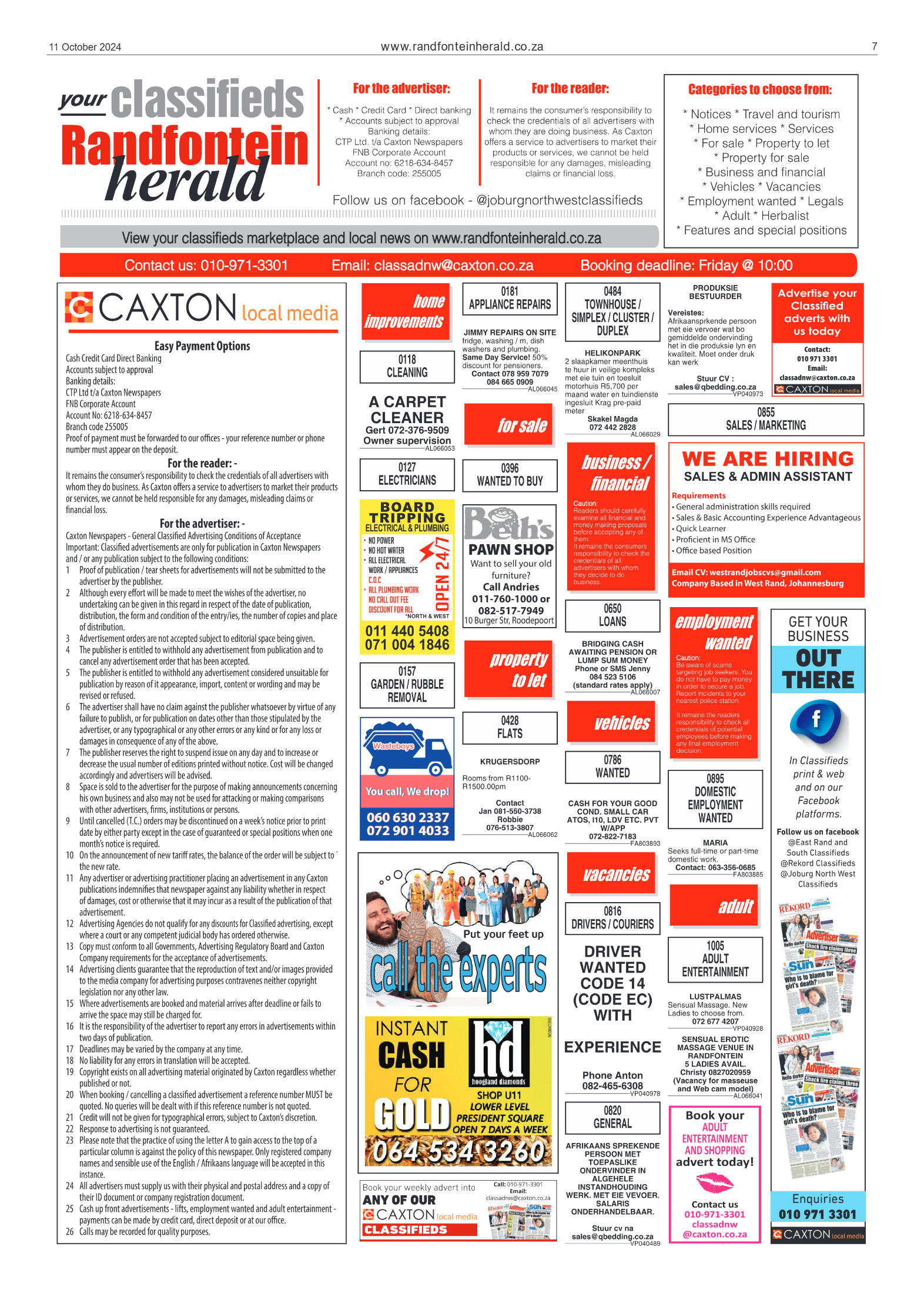 Randfontein Herald 11 October 2024 page 7