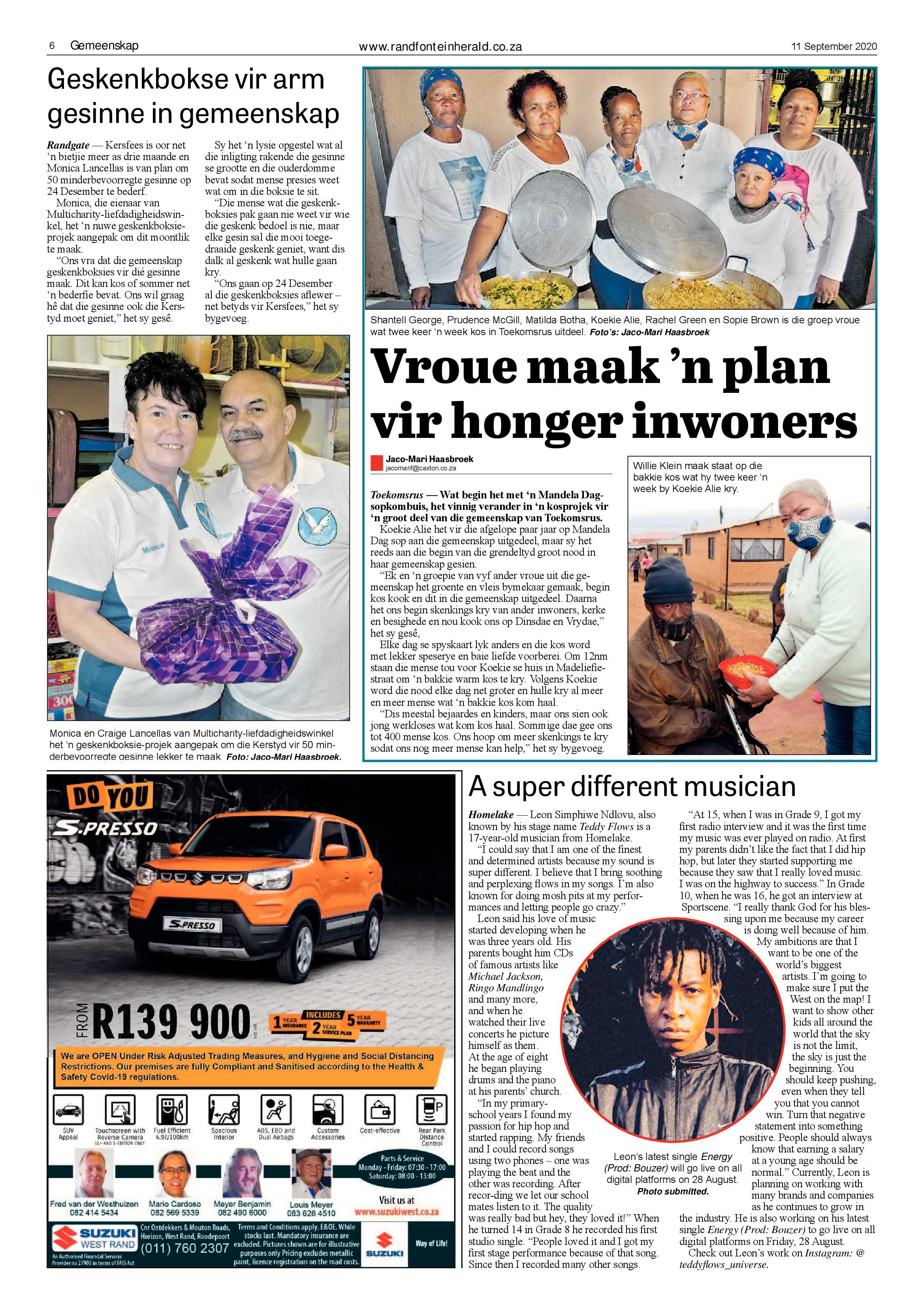 Randfontein Herald 11 September 2020 page 6