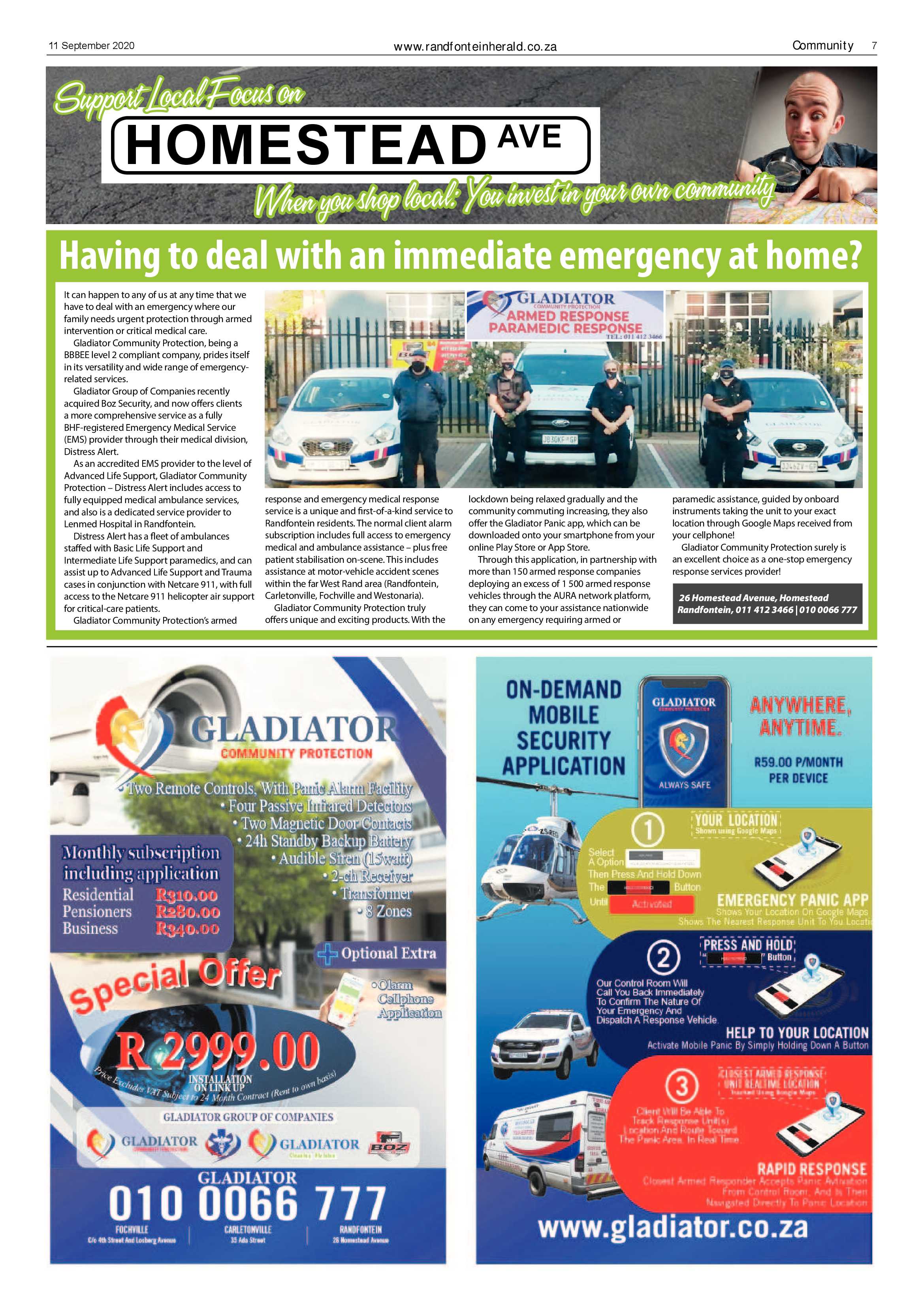 Randfontein Herald 11 September 2020 page 7