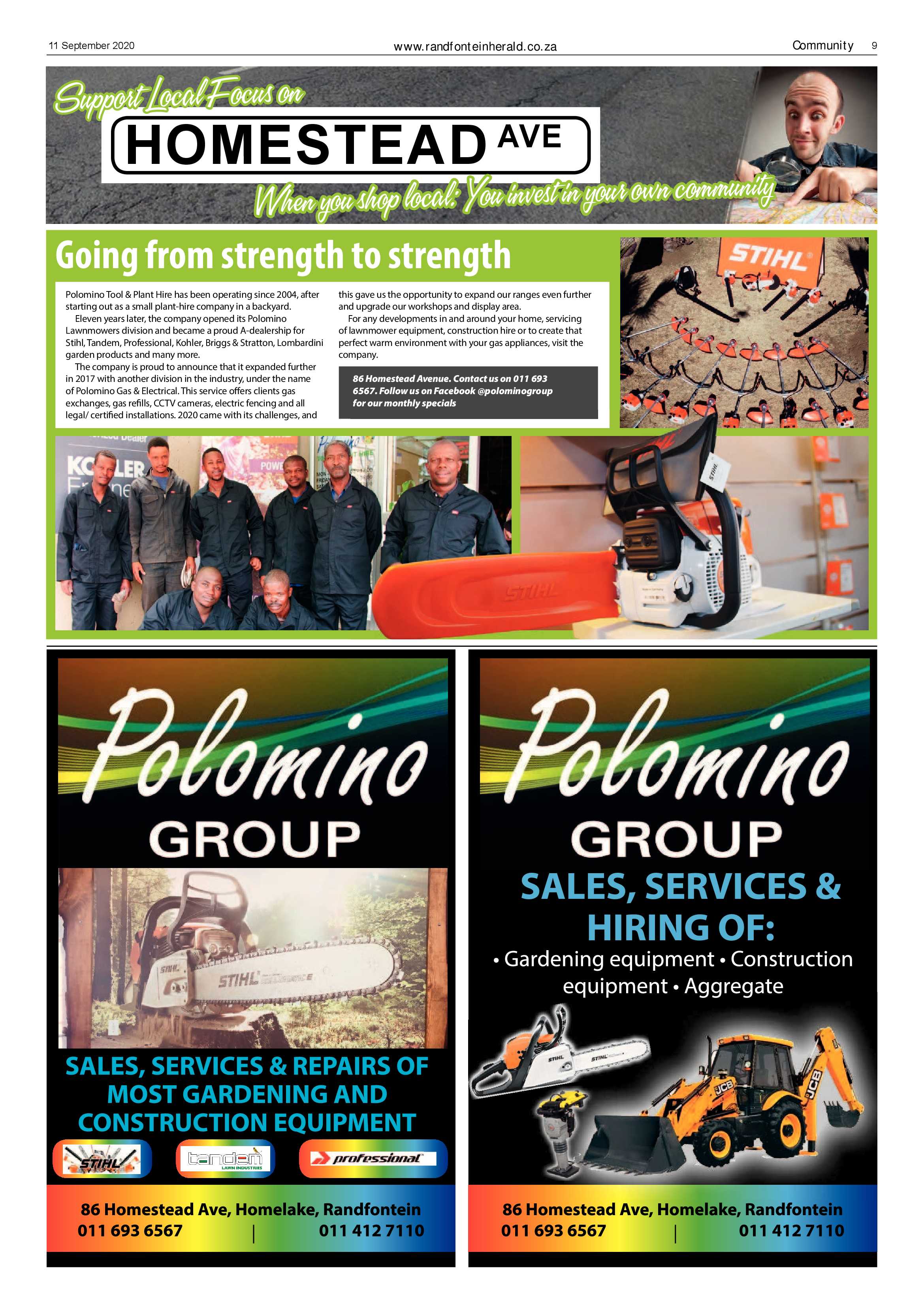 Randfontein Herald 11 September 2020 page 9
