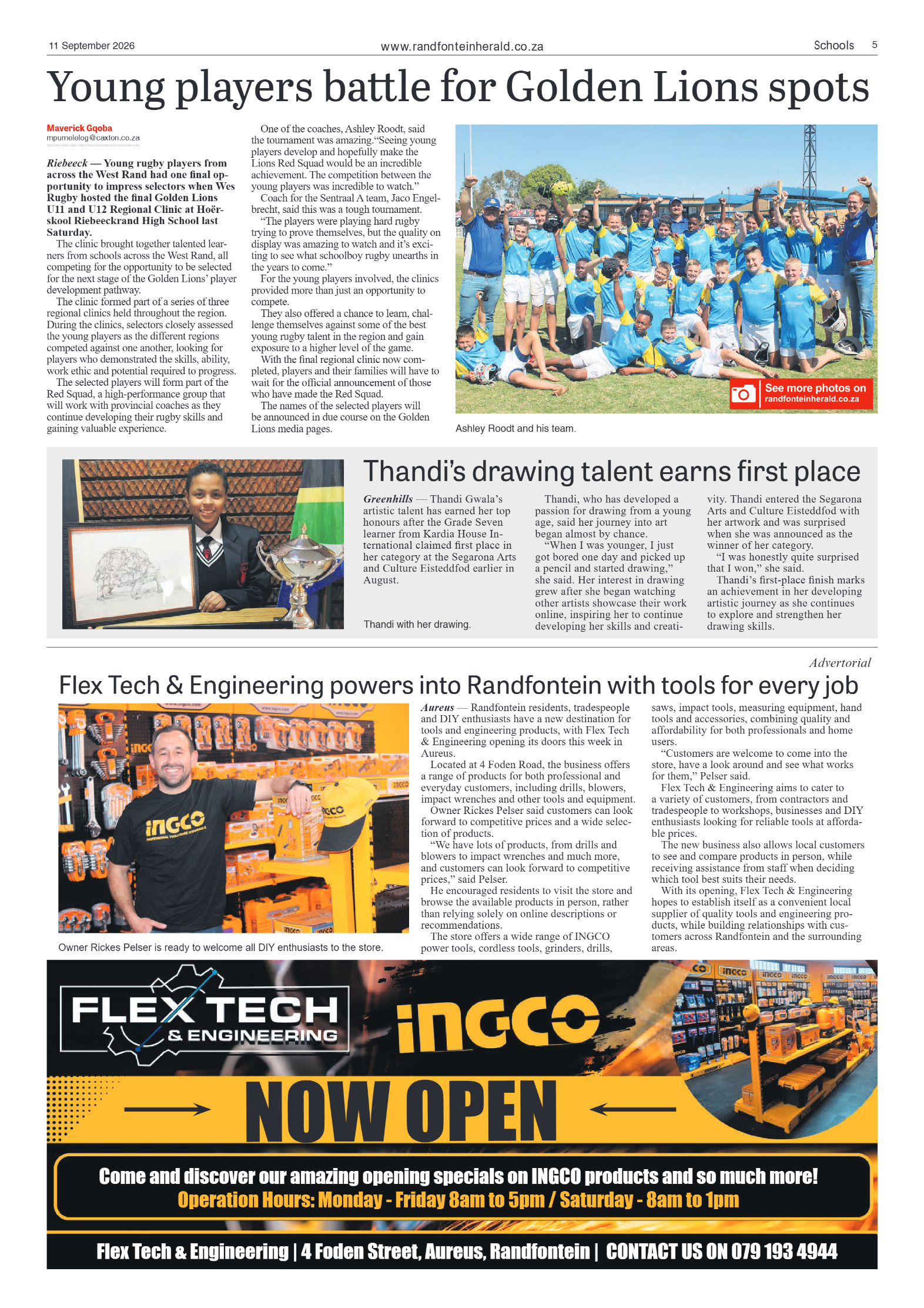 Randfontein Herald 11 September 2026 page 5