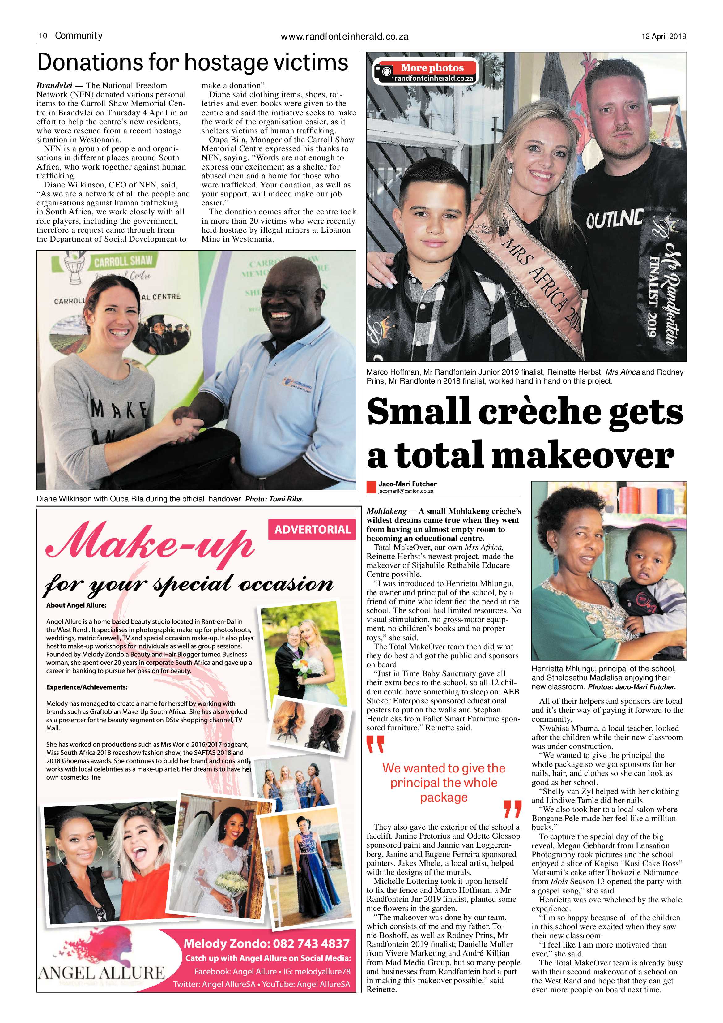 Randfontein Herald 12 April 2019 page 10