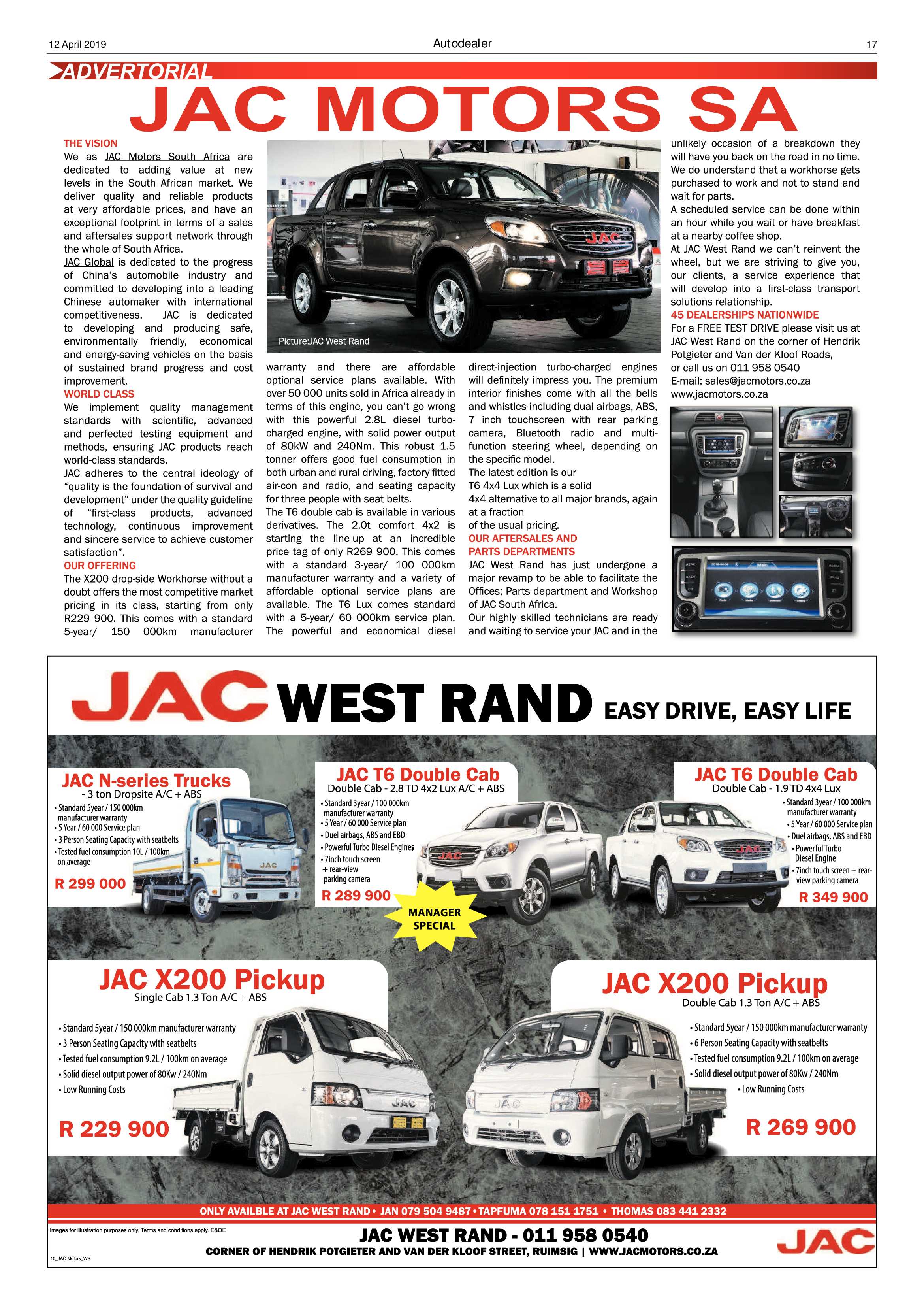 Randfontein Herald 12 April 2019 page 17
