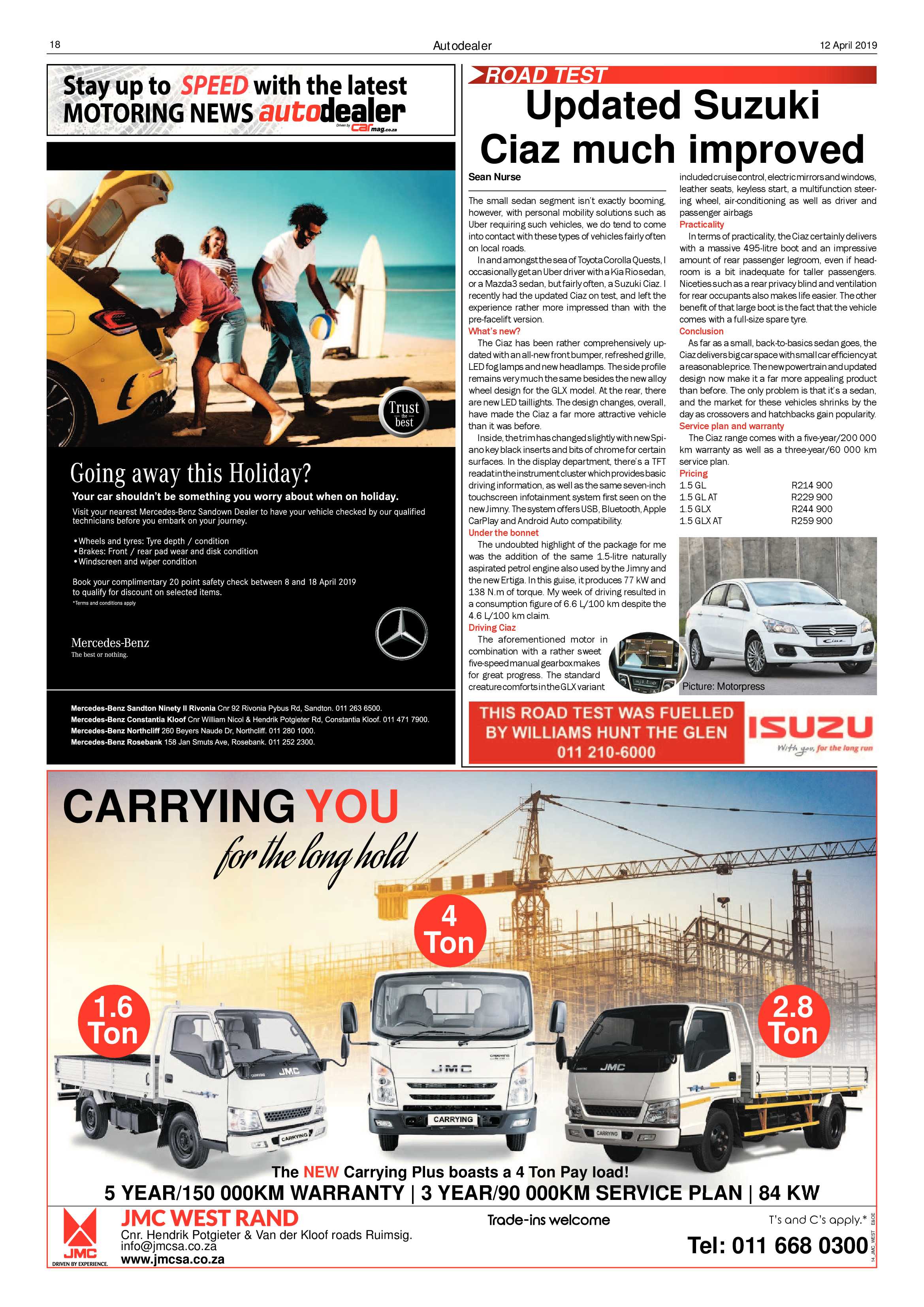 Randfontein Herald 12 April 2019 page 18