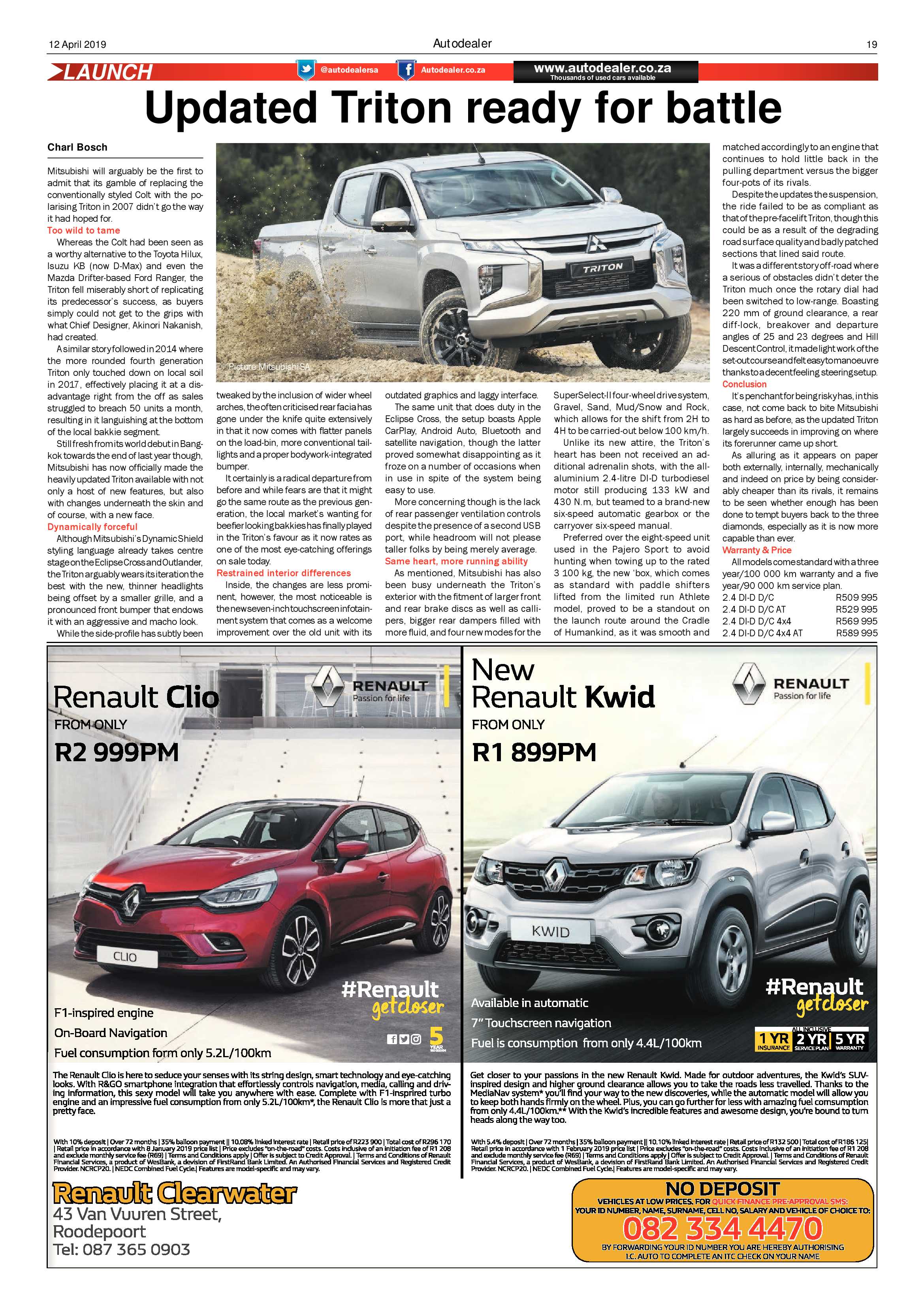 Randfontein Herald 12 April 2019 page 19