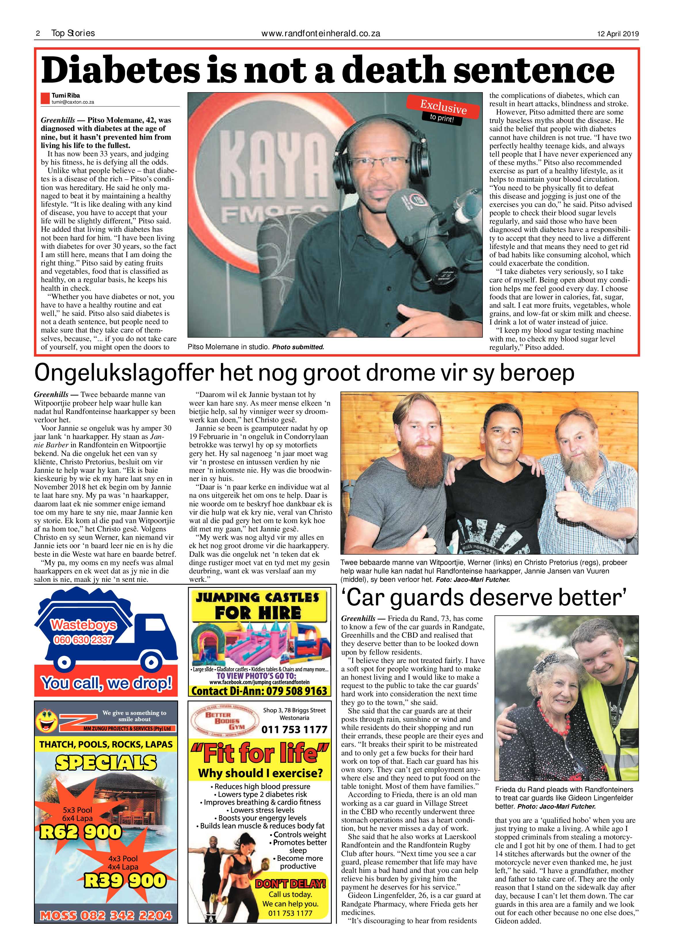 Randfontein Herald 12 April 2019 page 2