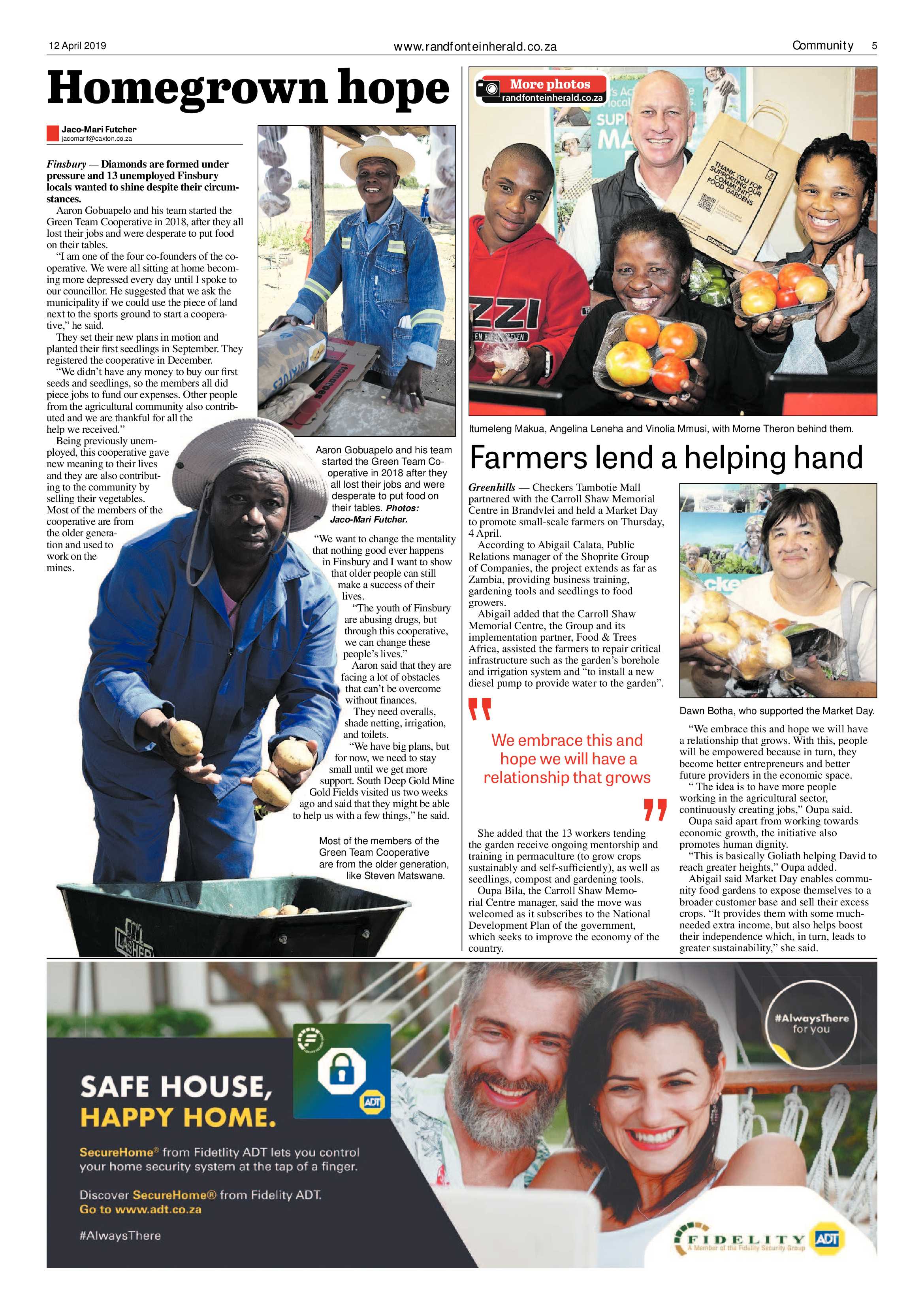 Randfontein Herald 12 April 2019 page 5