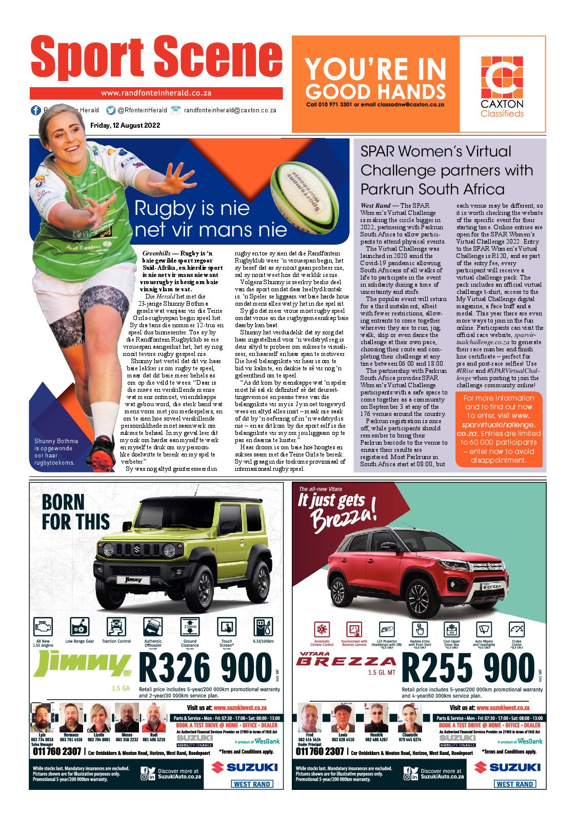 Randfontein Herald 12 August 2022 page 8