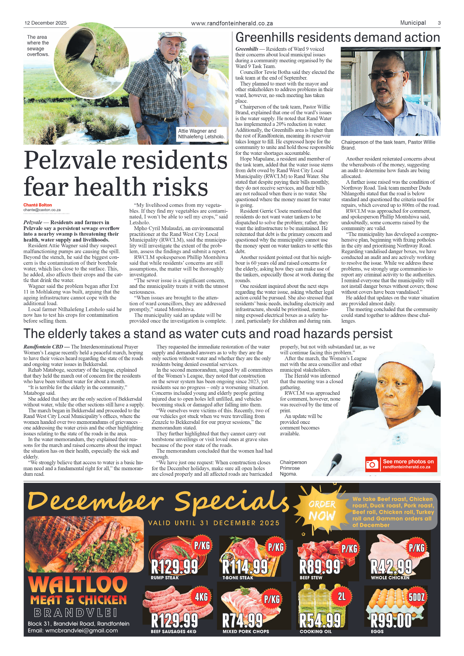 Randfontein Herald 12 December 2025 page 3