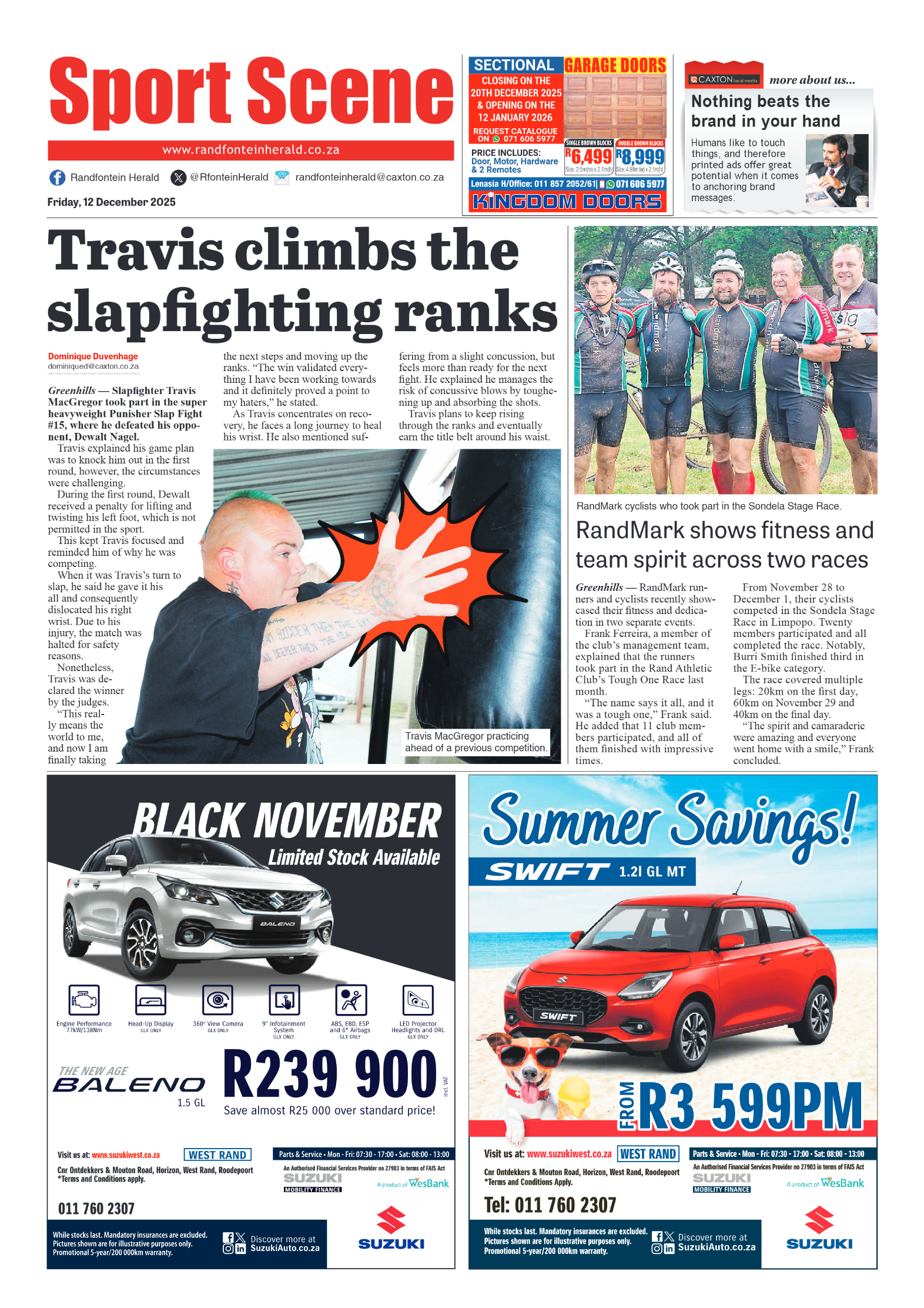 Randfontein Herald 12 December 2025 page 8