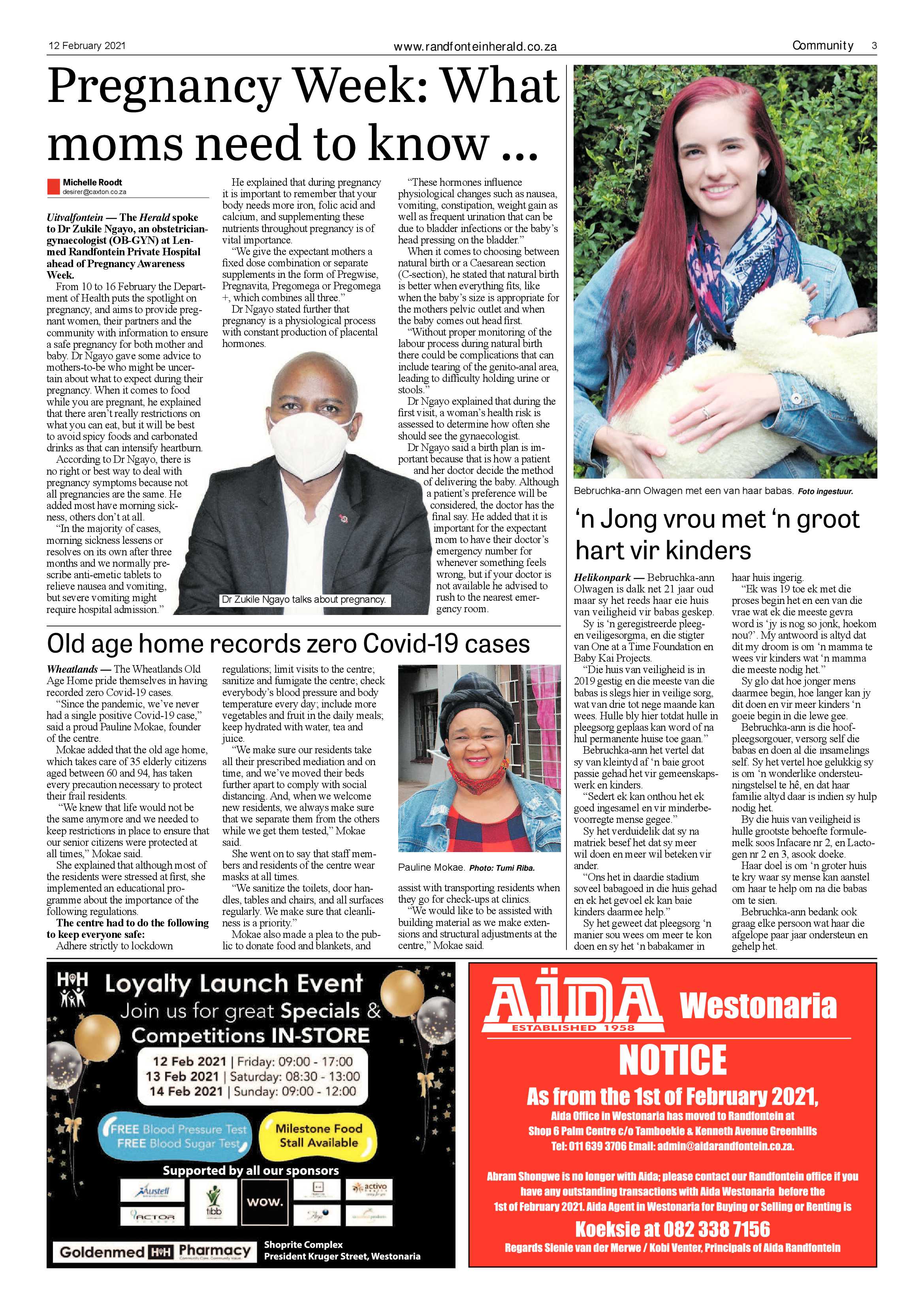 Randfontein Herald 12 February 2021 page 3