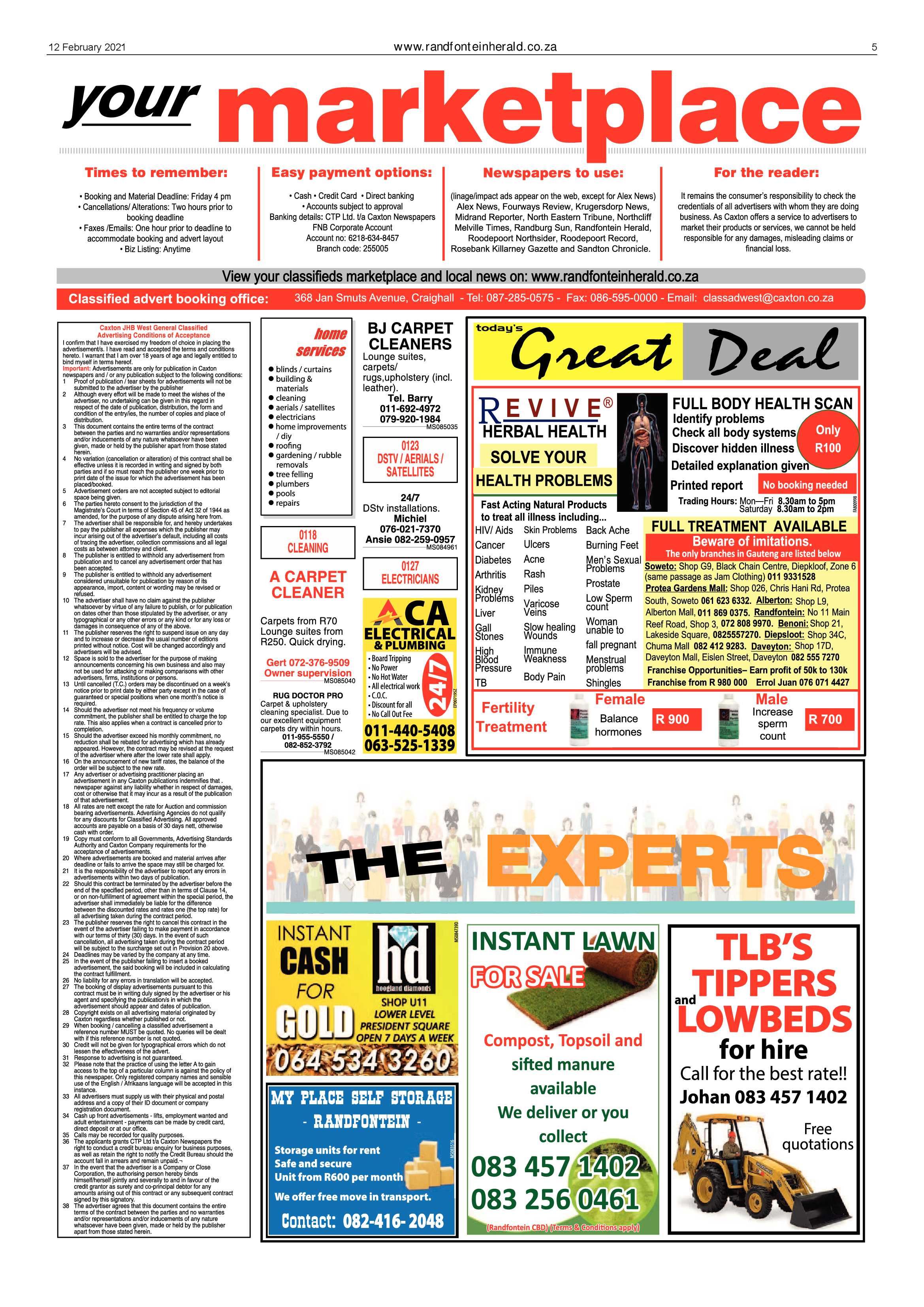 Randfontein Herald 12 February 2021 page 5
