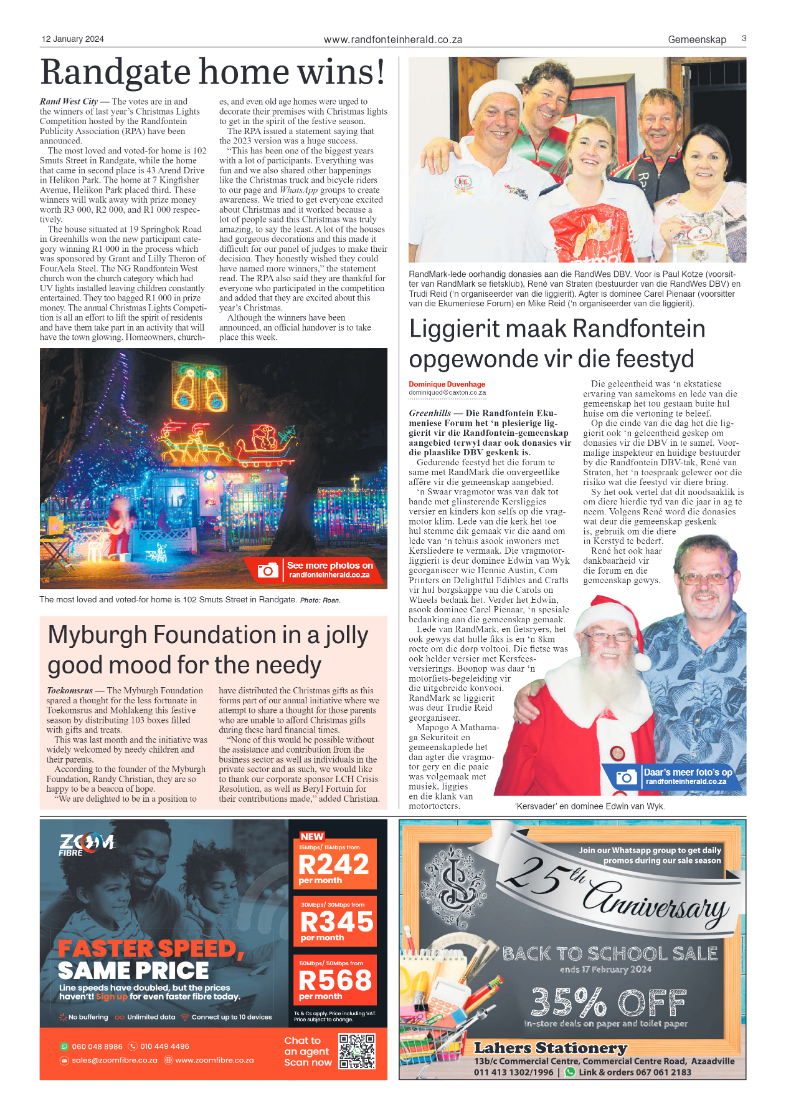 Randfontein Herald 12 January 2024 page 3