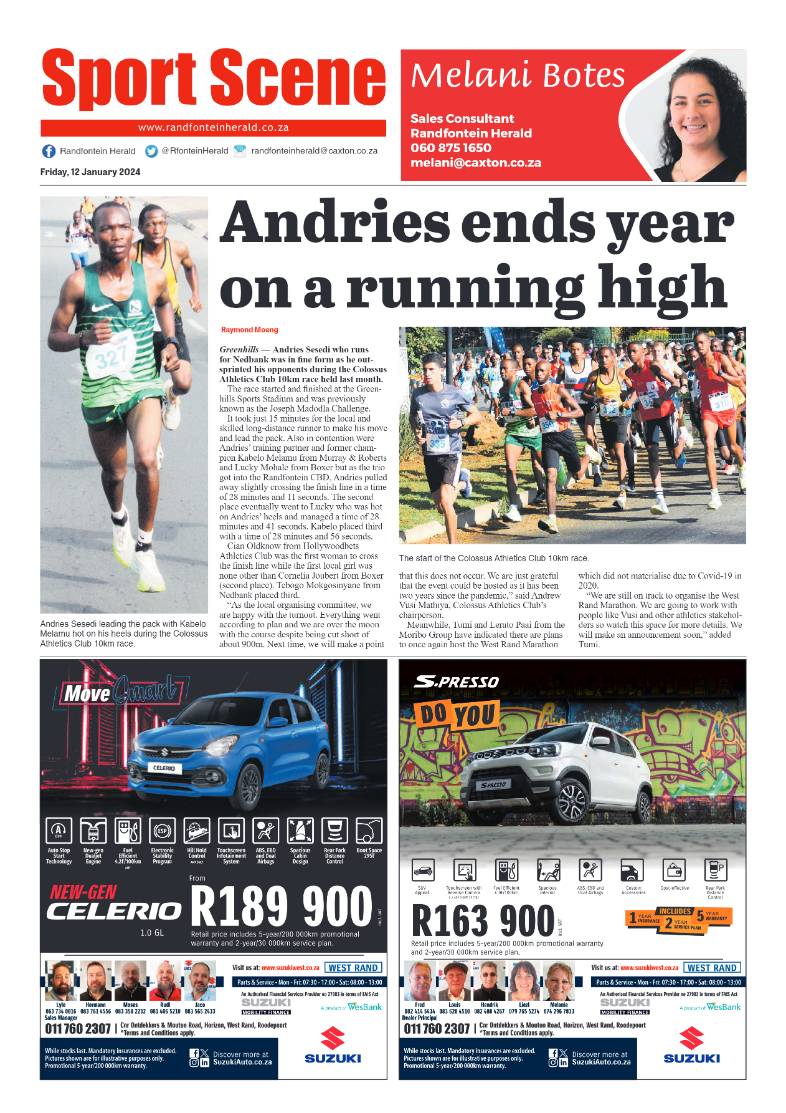 Randfontein Herald 12 January 2024 page 8