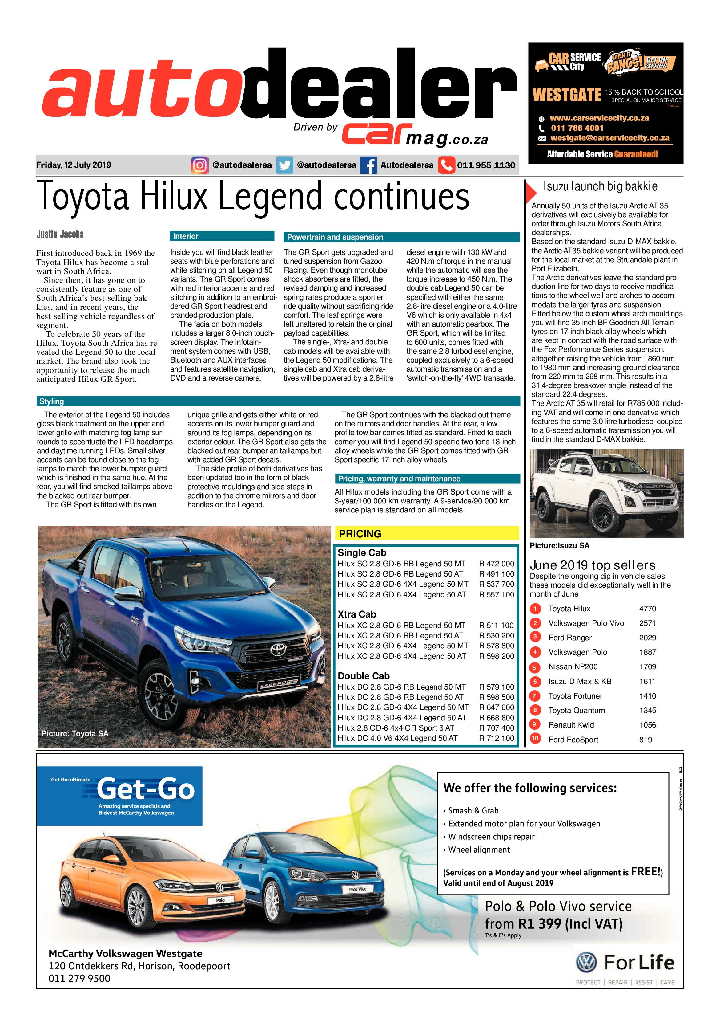 Randfontein Herald 12 July 2019 page 13