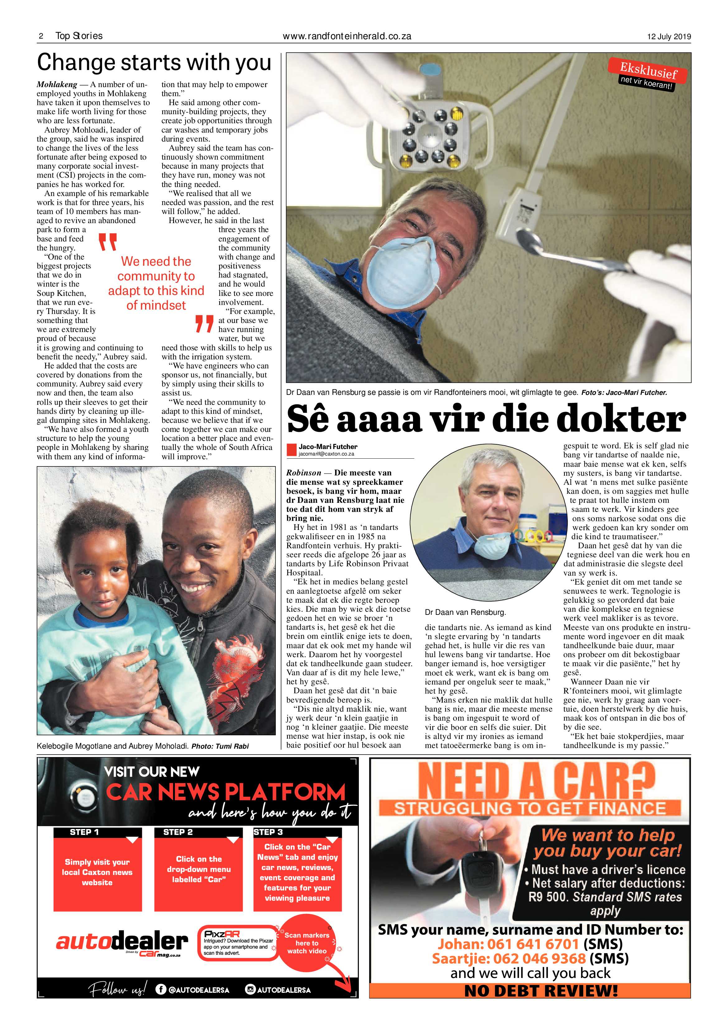 Randfontein Herald 12 July 2019 page 2