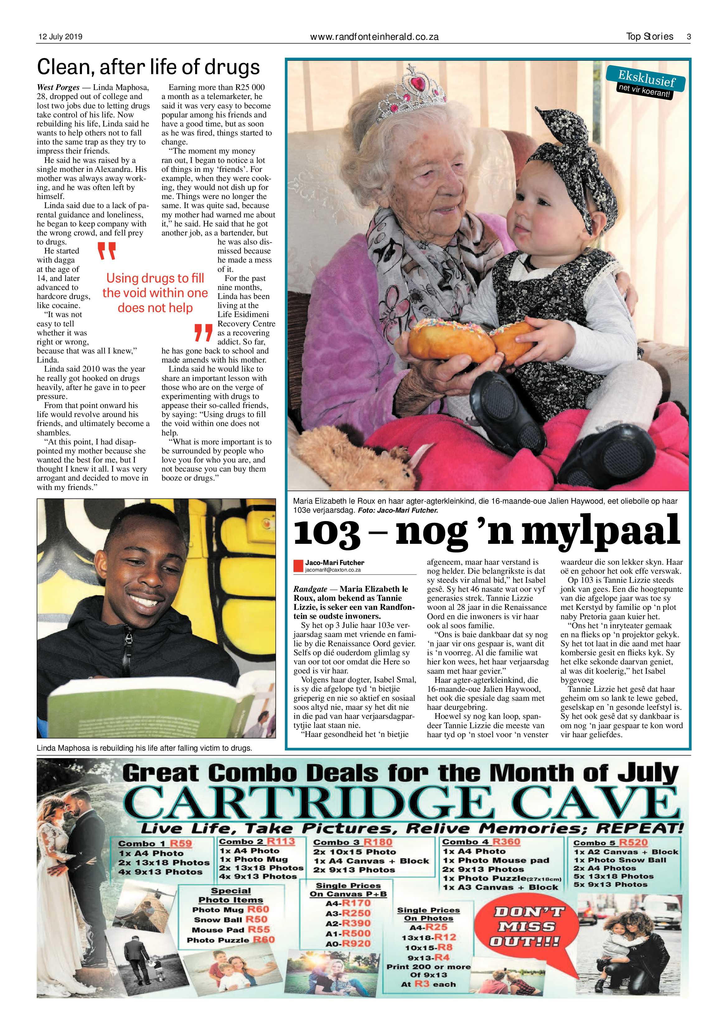 Randfontein Herald 12 July 2019 page 3