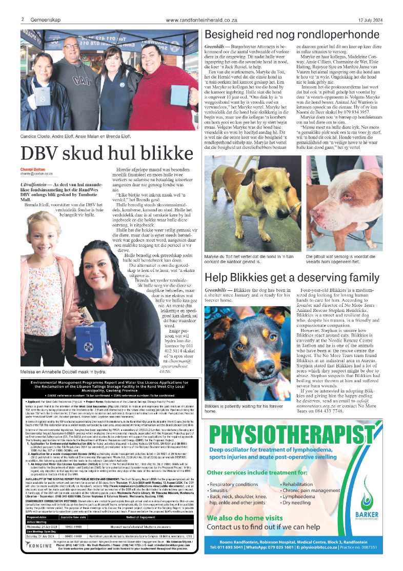 Randfontein Herald 12 July 2024 page 2